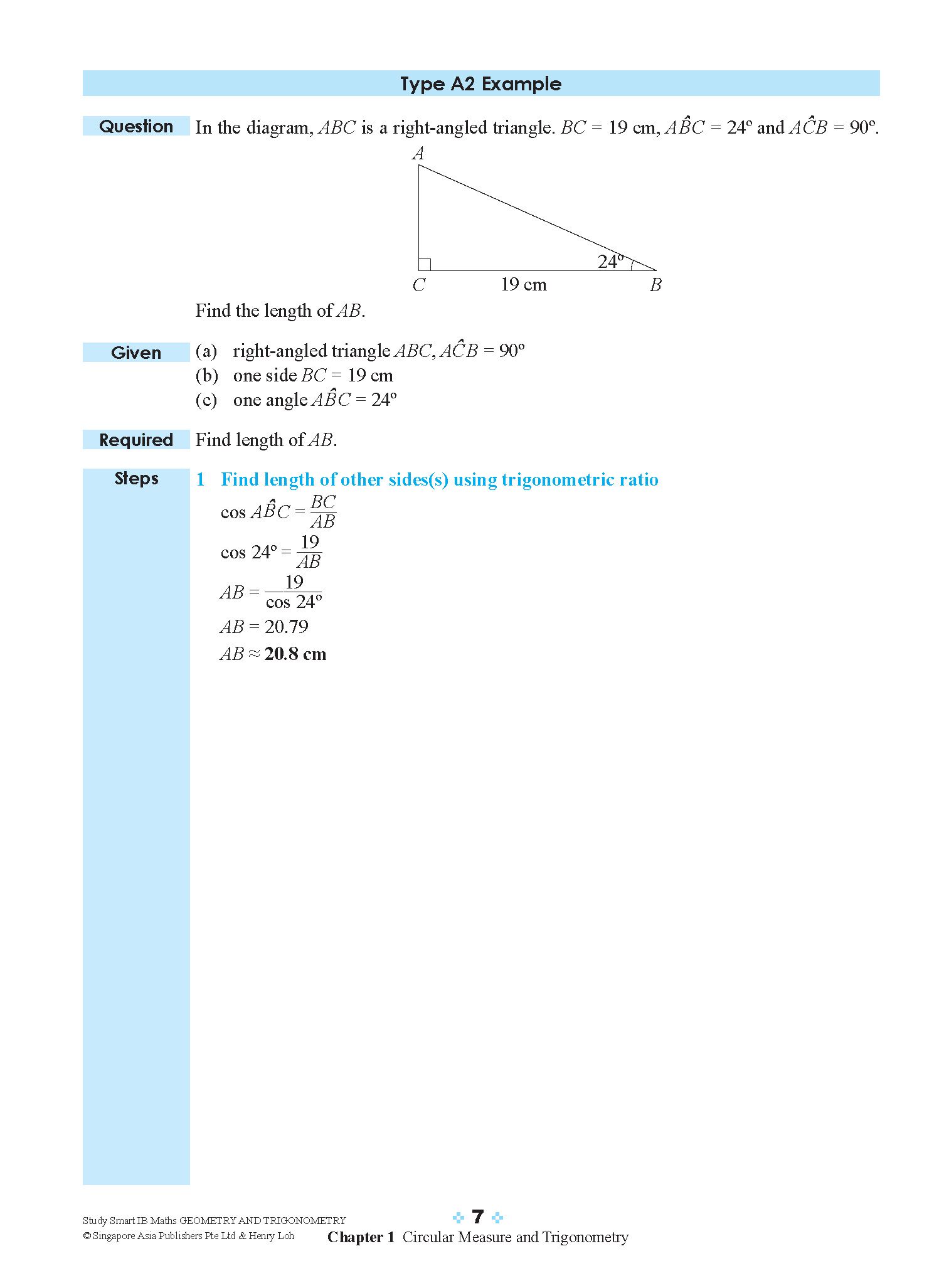 STUDY SMART IB Mathematics Geometry and Trigonometry