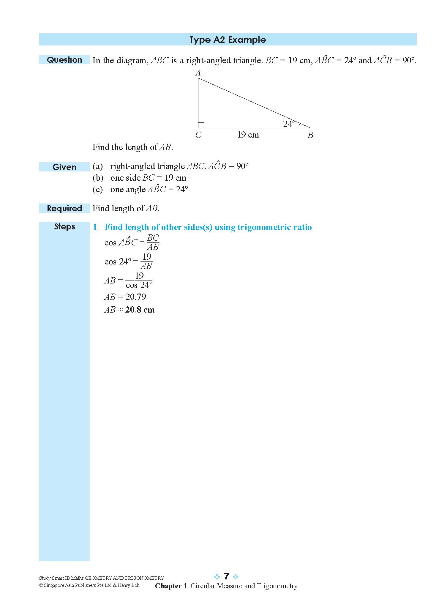 STUDY SMART IB Mathematics Geometry and Trigonometry