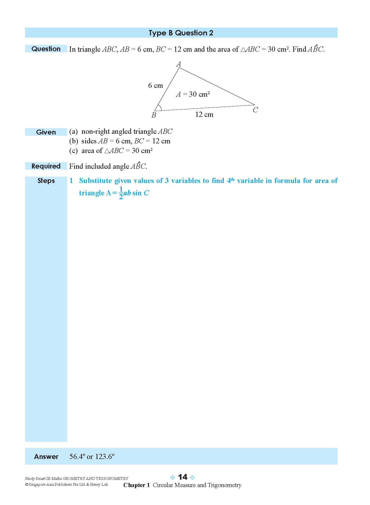 STUDY SMART IB Mathematics Geometry and Trigonometry