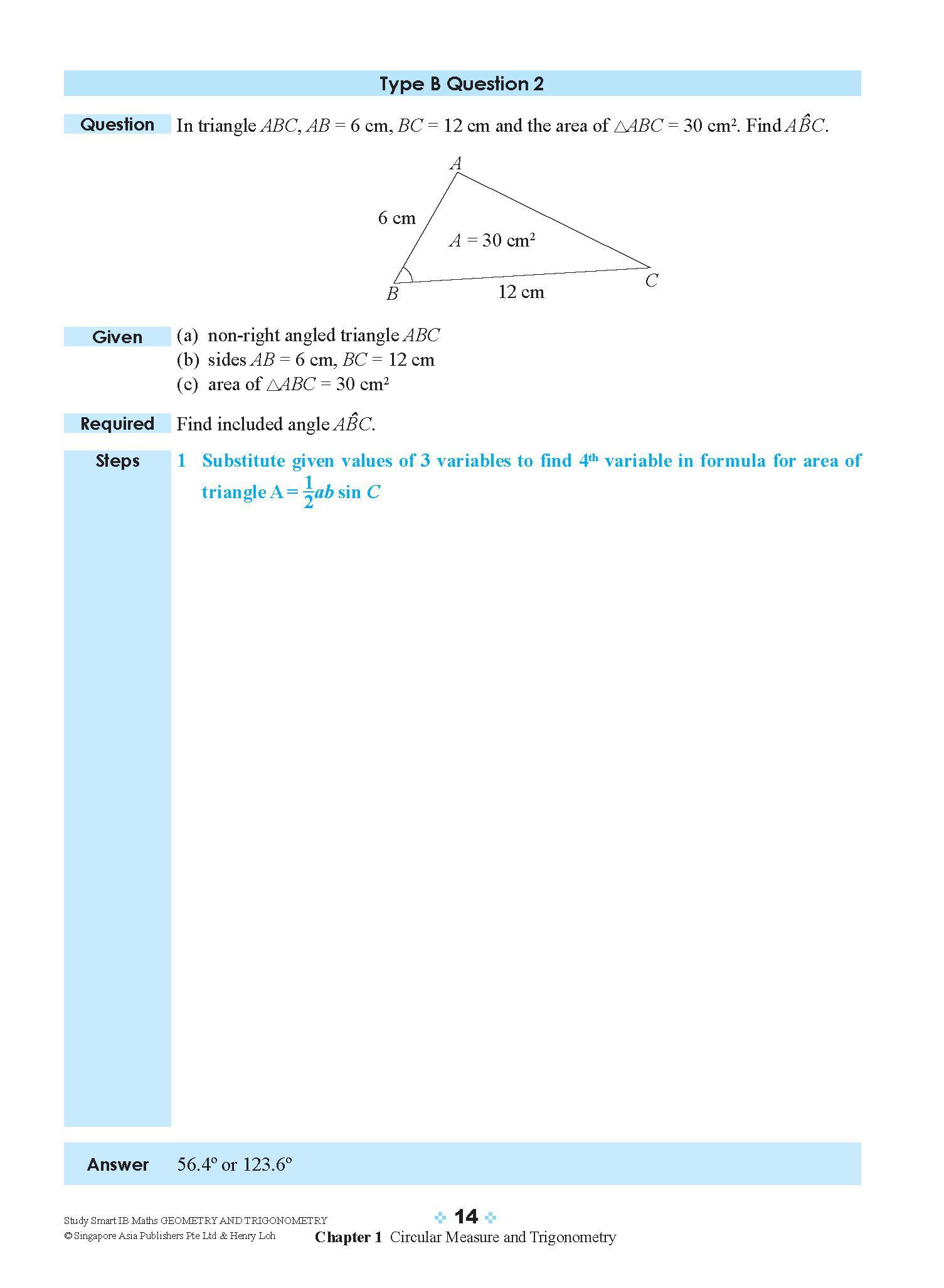STUDY SMART IB Mathematics Geometry and Trigonometry