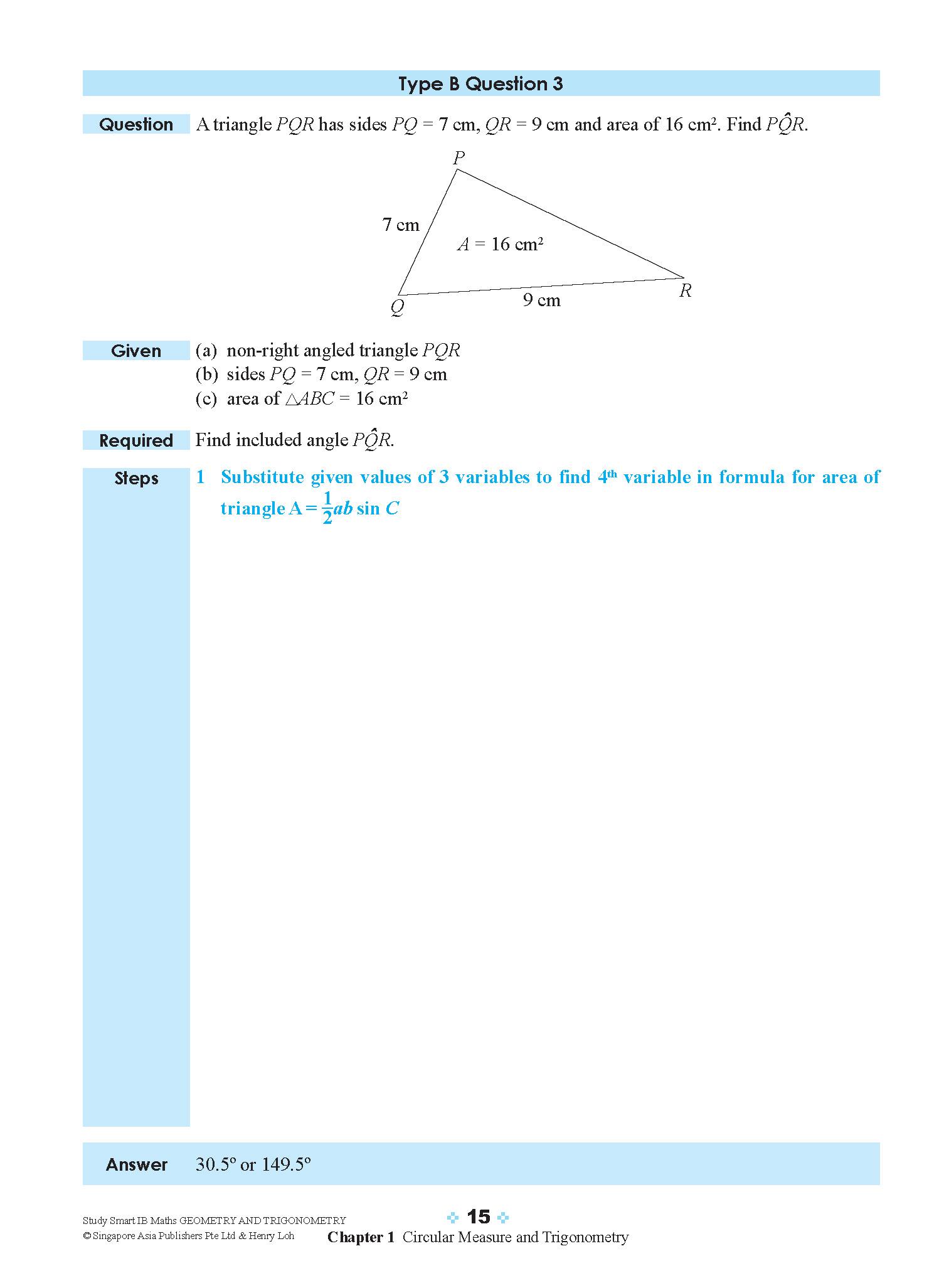 STUDY SMART IB Mathematics Geometry and Trigonometry