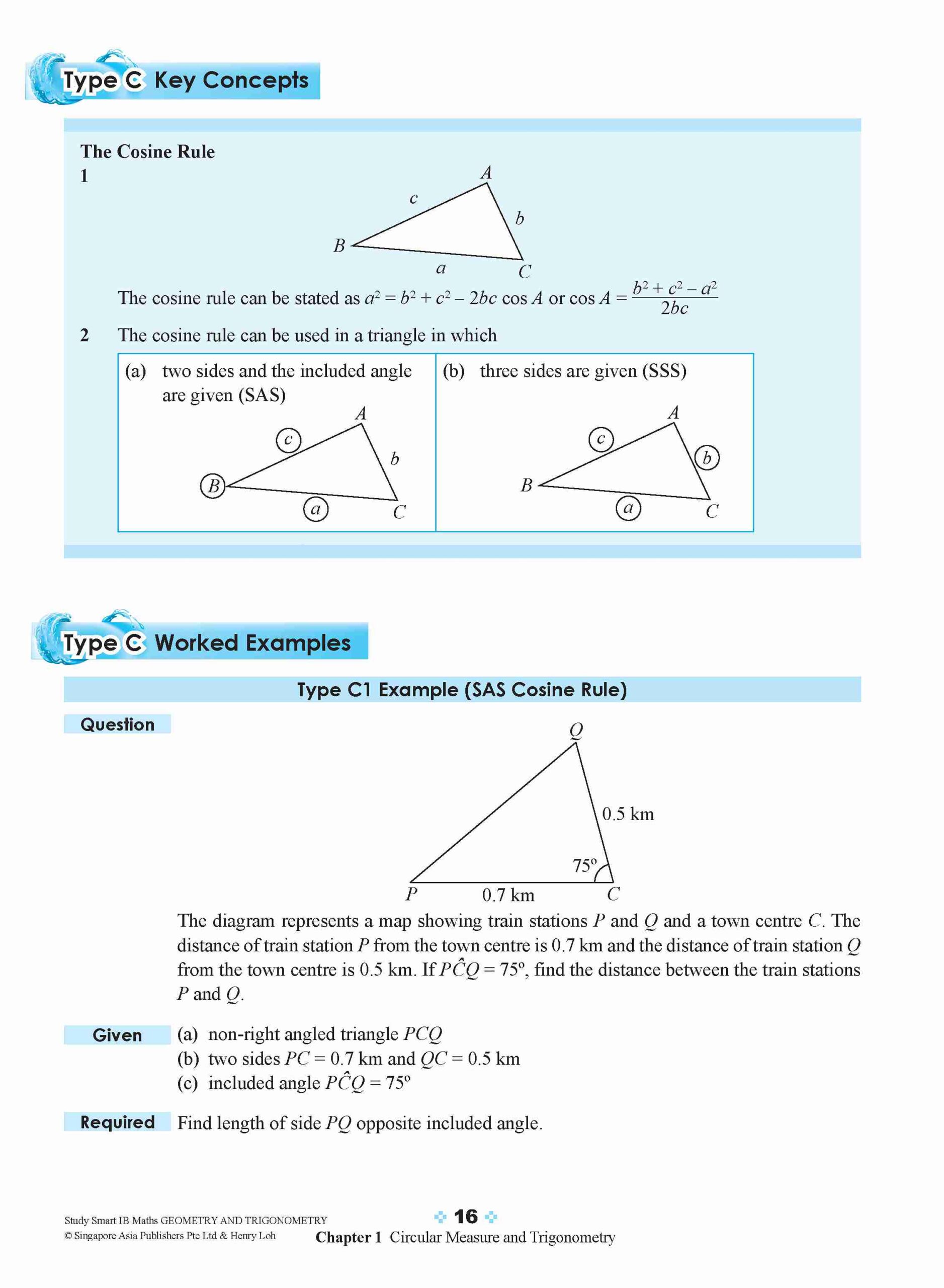 STUDY SMART IB Mathematics Geometry and Trigonometry