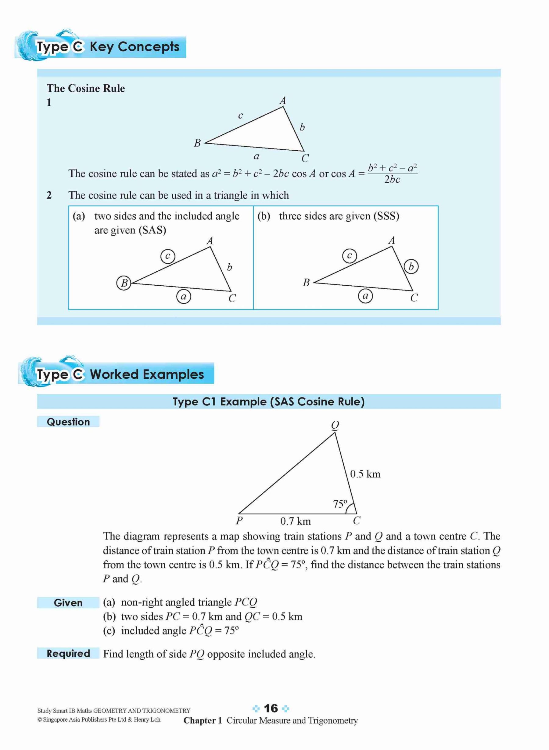 STUDY SMART IB Mathematics Geometry and Trigonometry