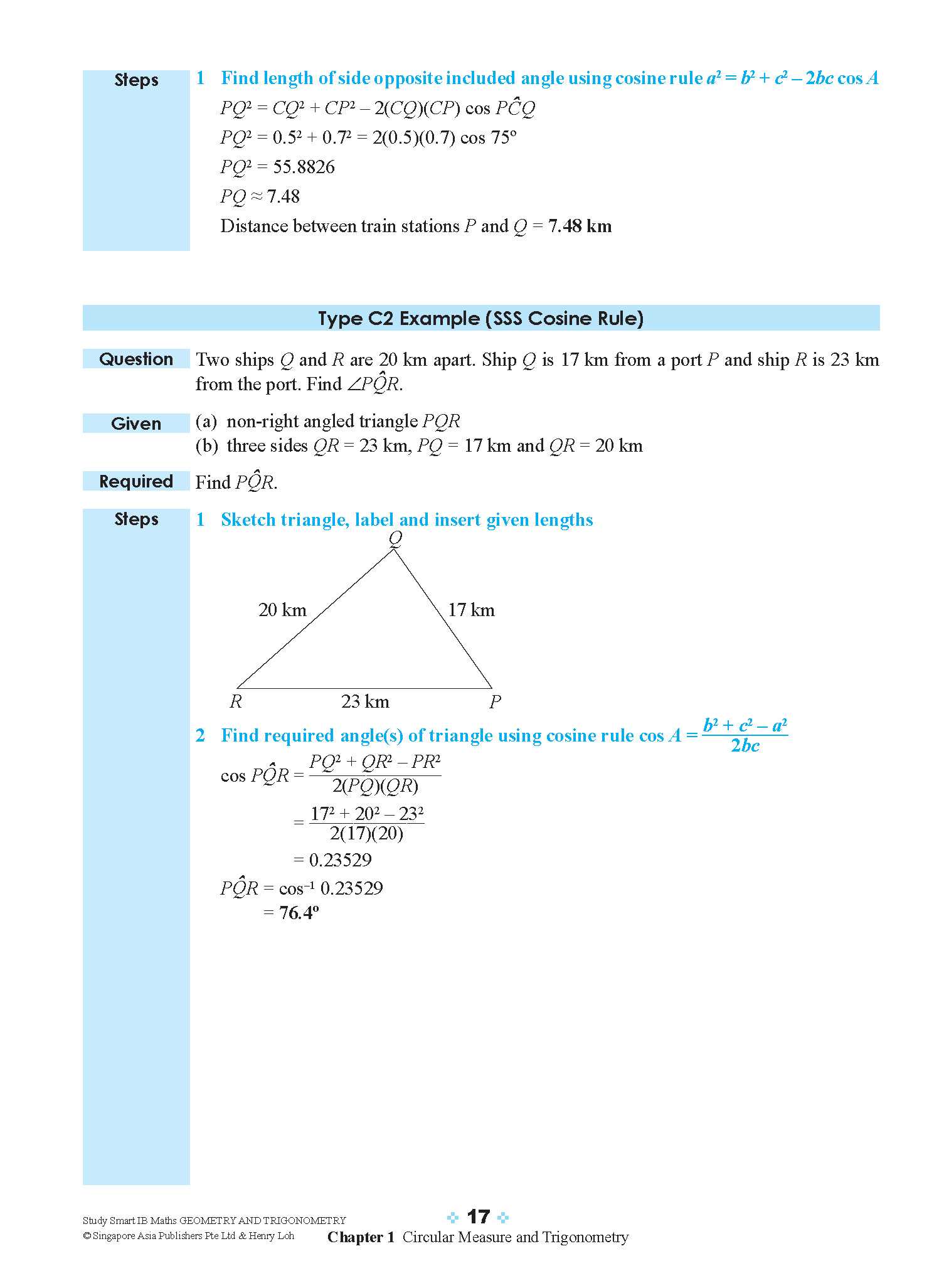 STUDY SMART IB Mathematics Geometry and Trigonometry