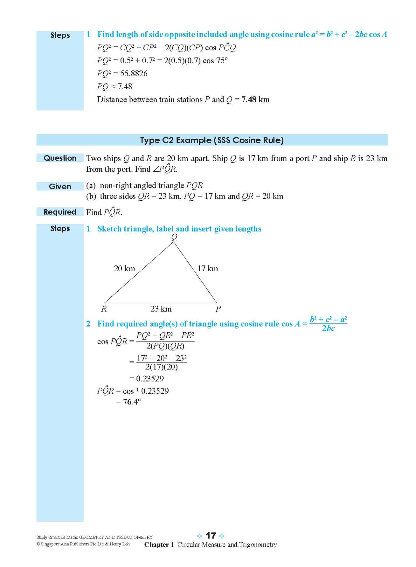 STUDY SMART IB Mathematics Geometry and Trigonometry
