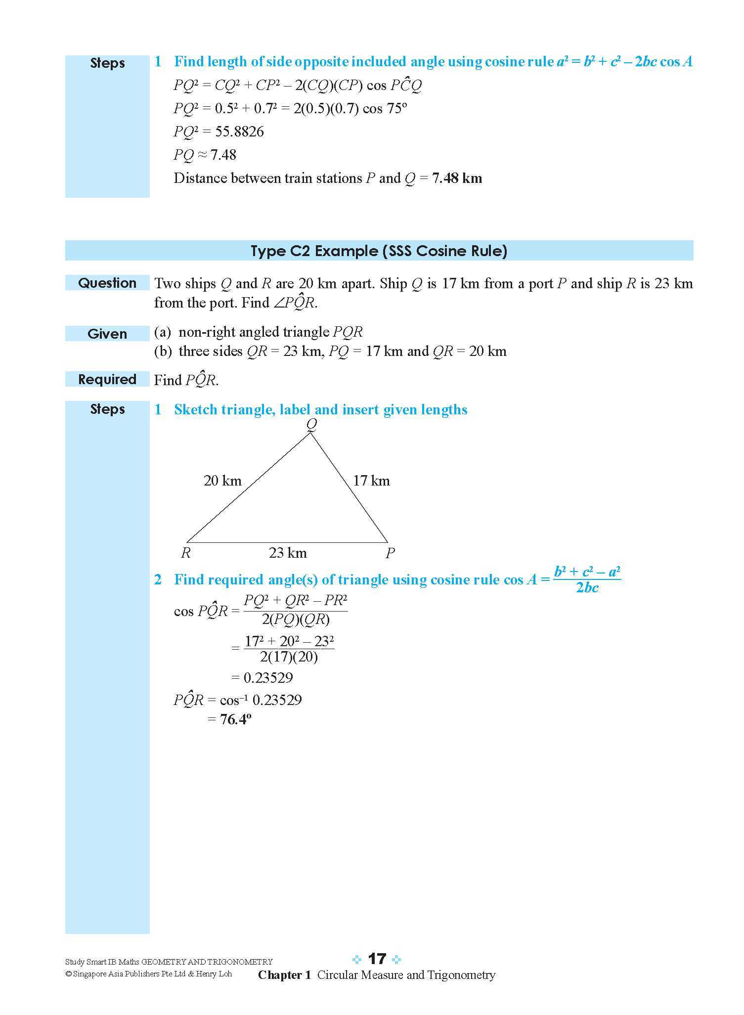 STUDY SMART IB Mathematics Geometry and Trigonometry