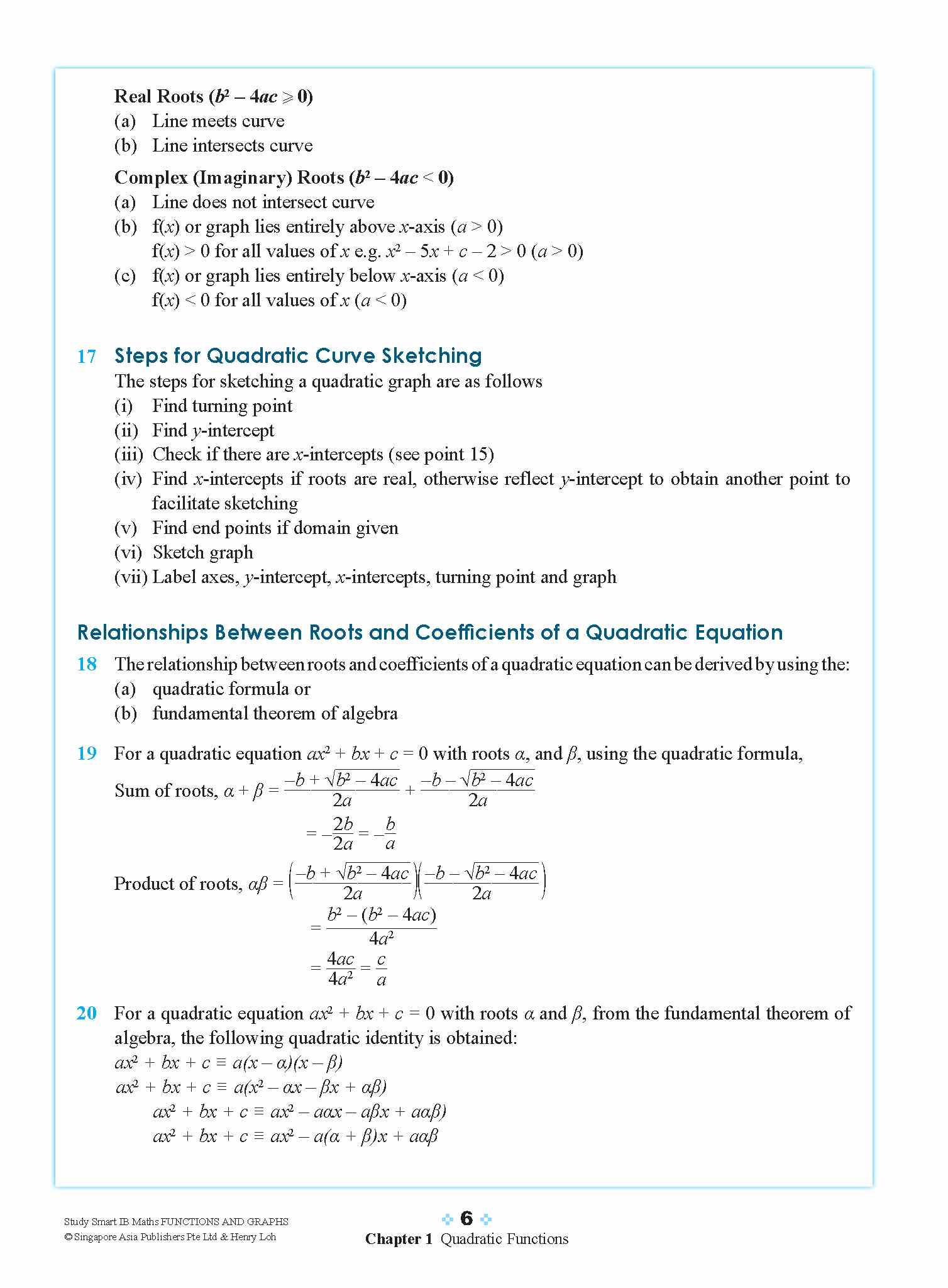 STUDY SMART IB Mathematics Functions and Graphs