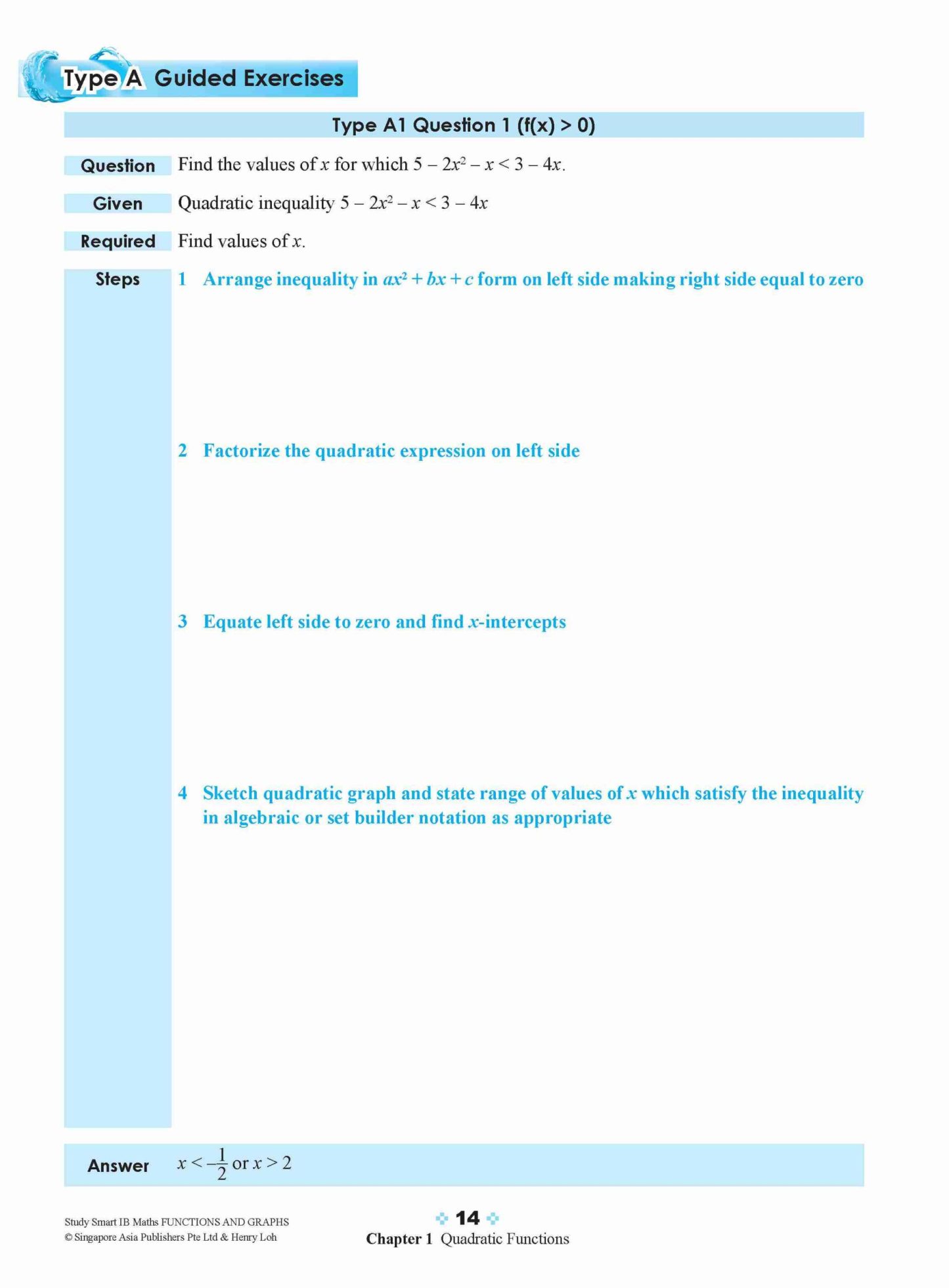 STUDY SMART IB Mathematics Functions and Graphs