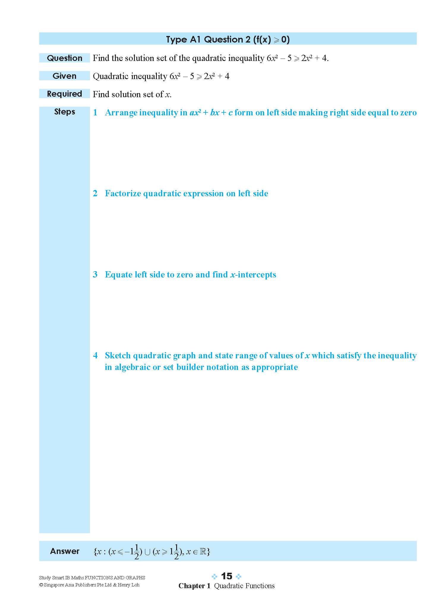 STUDY SMART IB Mathematics Functions and Graphs