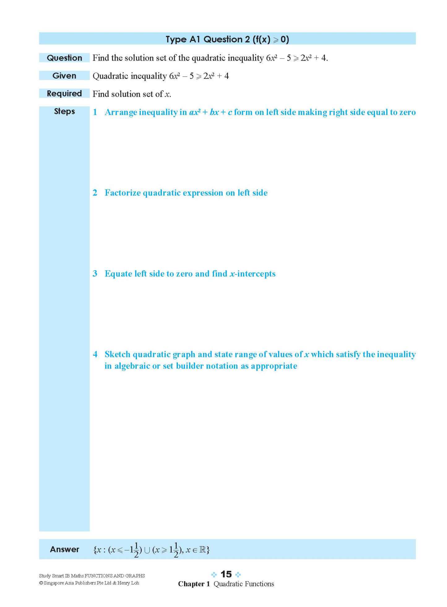 STUDY SMART IB Mathematics Functions and Graphs