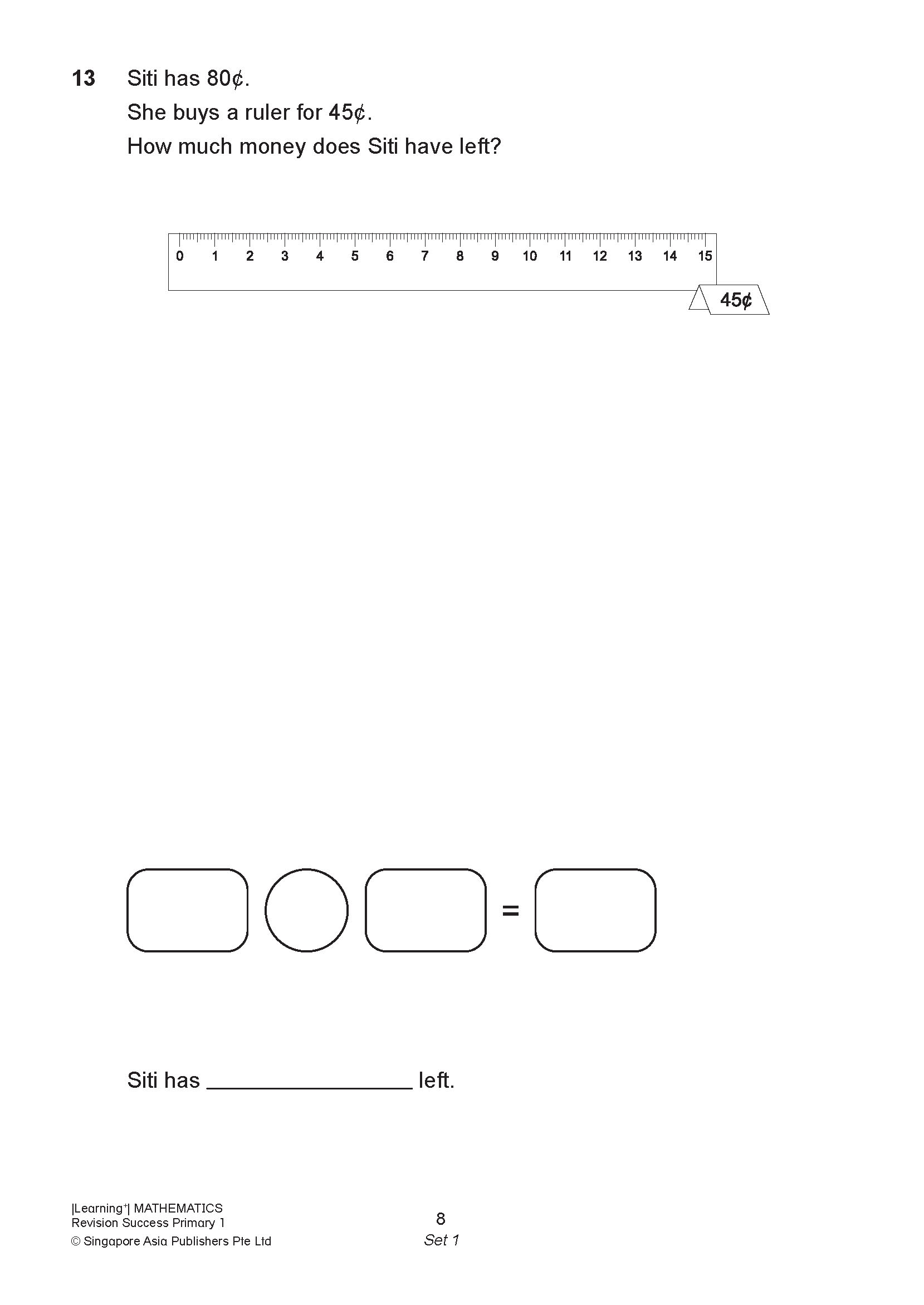 LEARNING+ MATHEMATICS Revision SUCCESS Primary 1