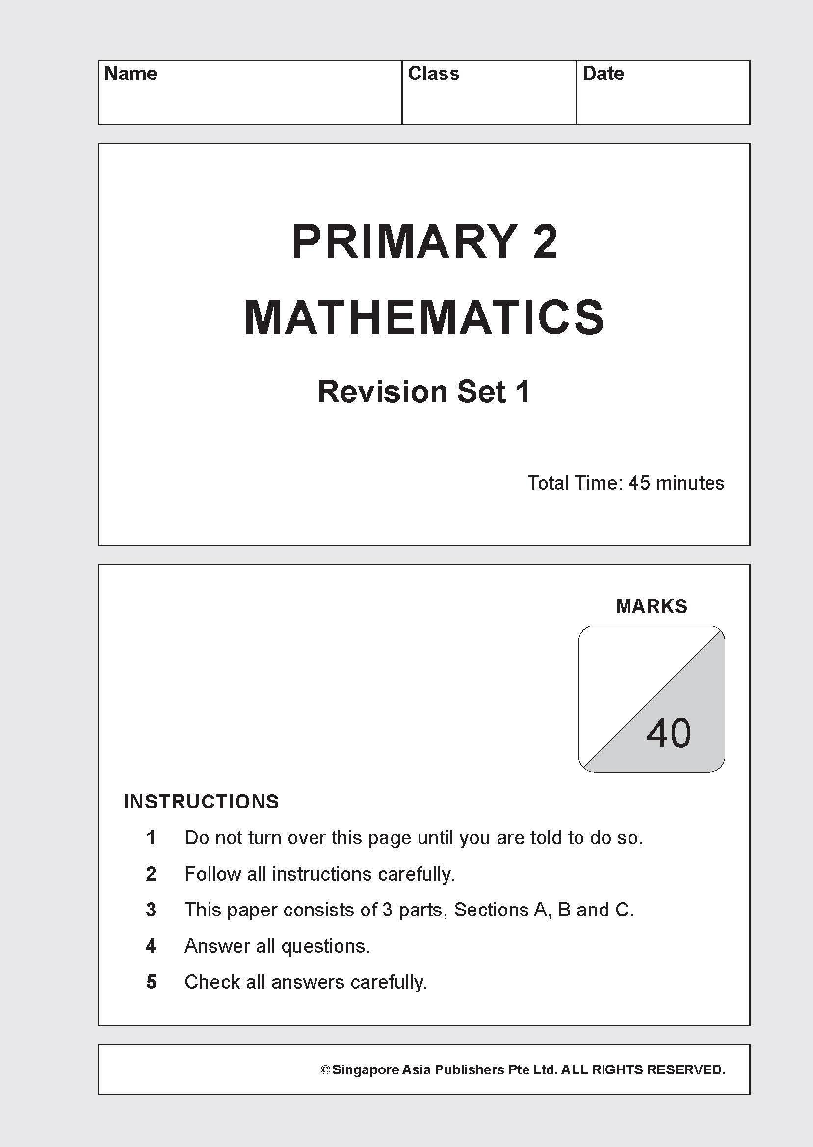 LEARNING+ MATHEMATICS Revision SUCCESS Primary 2