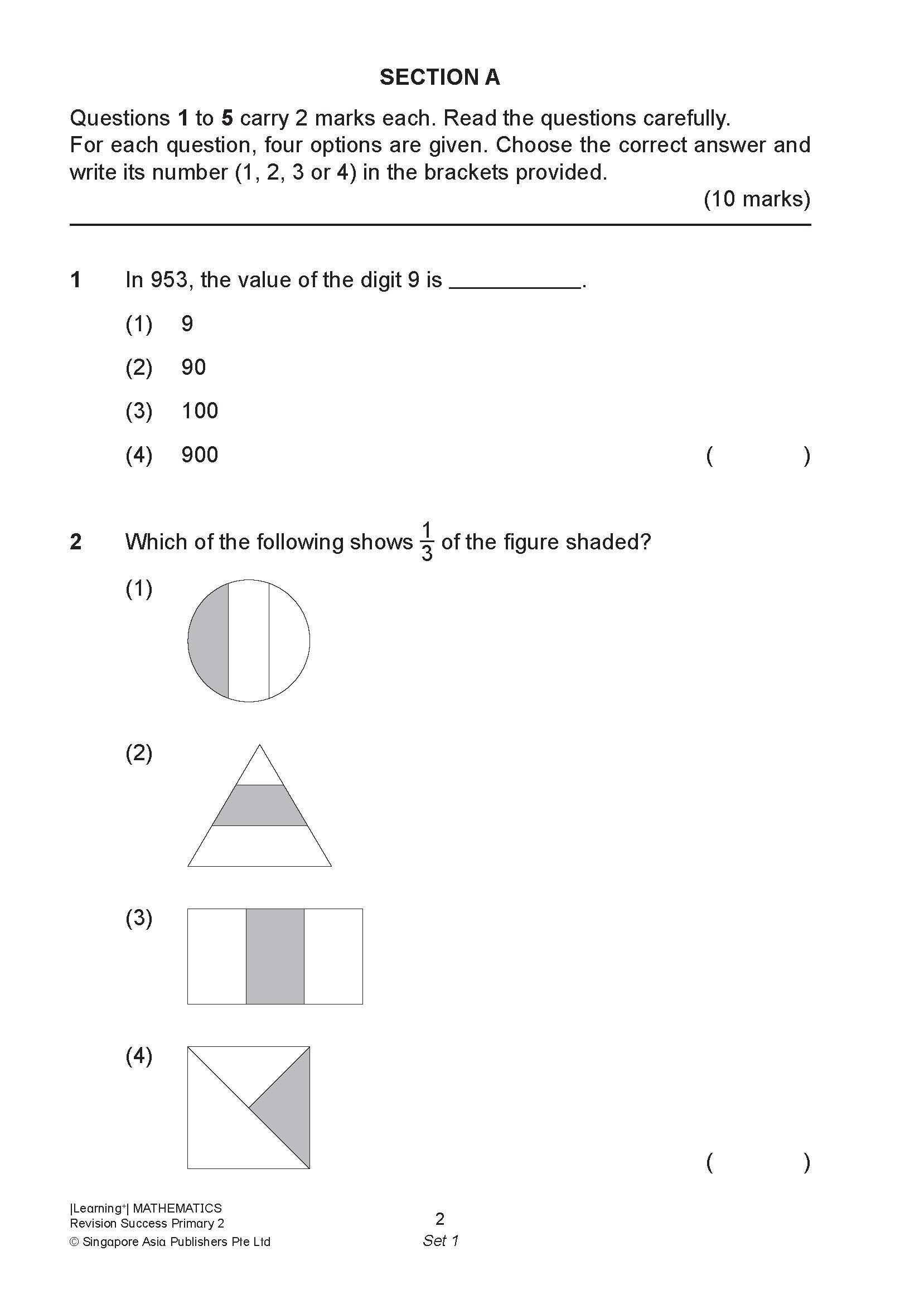 LEARNING+ MATHEMATICS Revision SUCCESS Primary 2