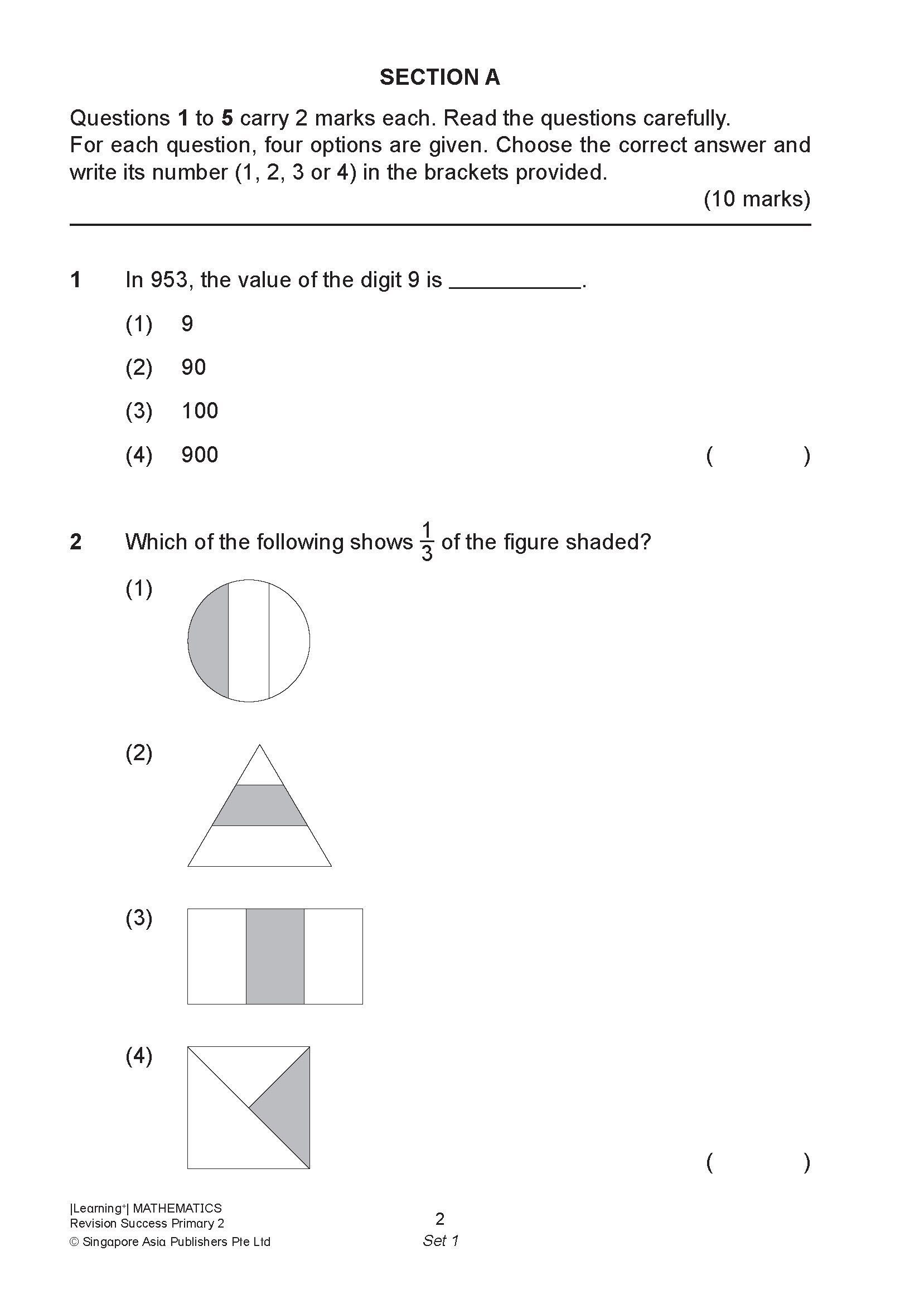 LEARNING+ MATHEMATICS Revision SUCCESS Primary 2