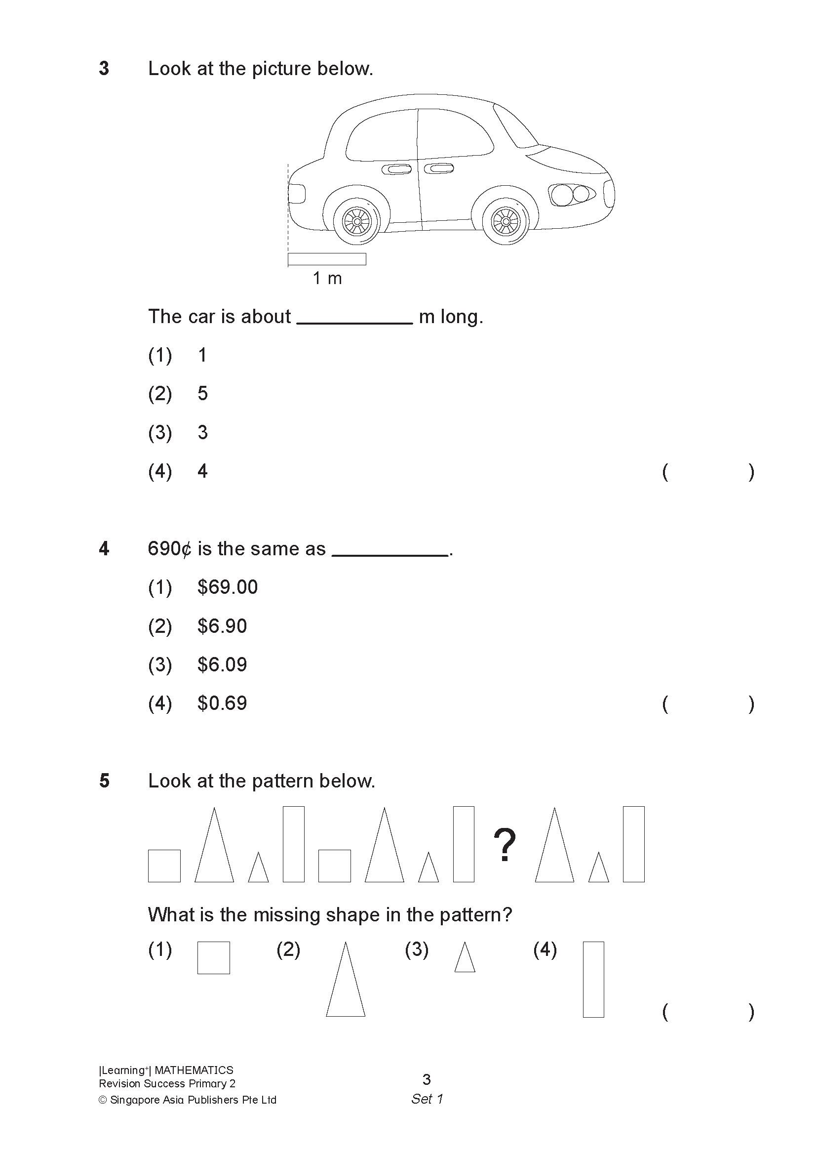 LEARNING+ MATHEMATICS Revision SUCCESS Primary 2