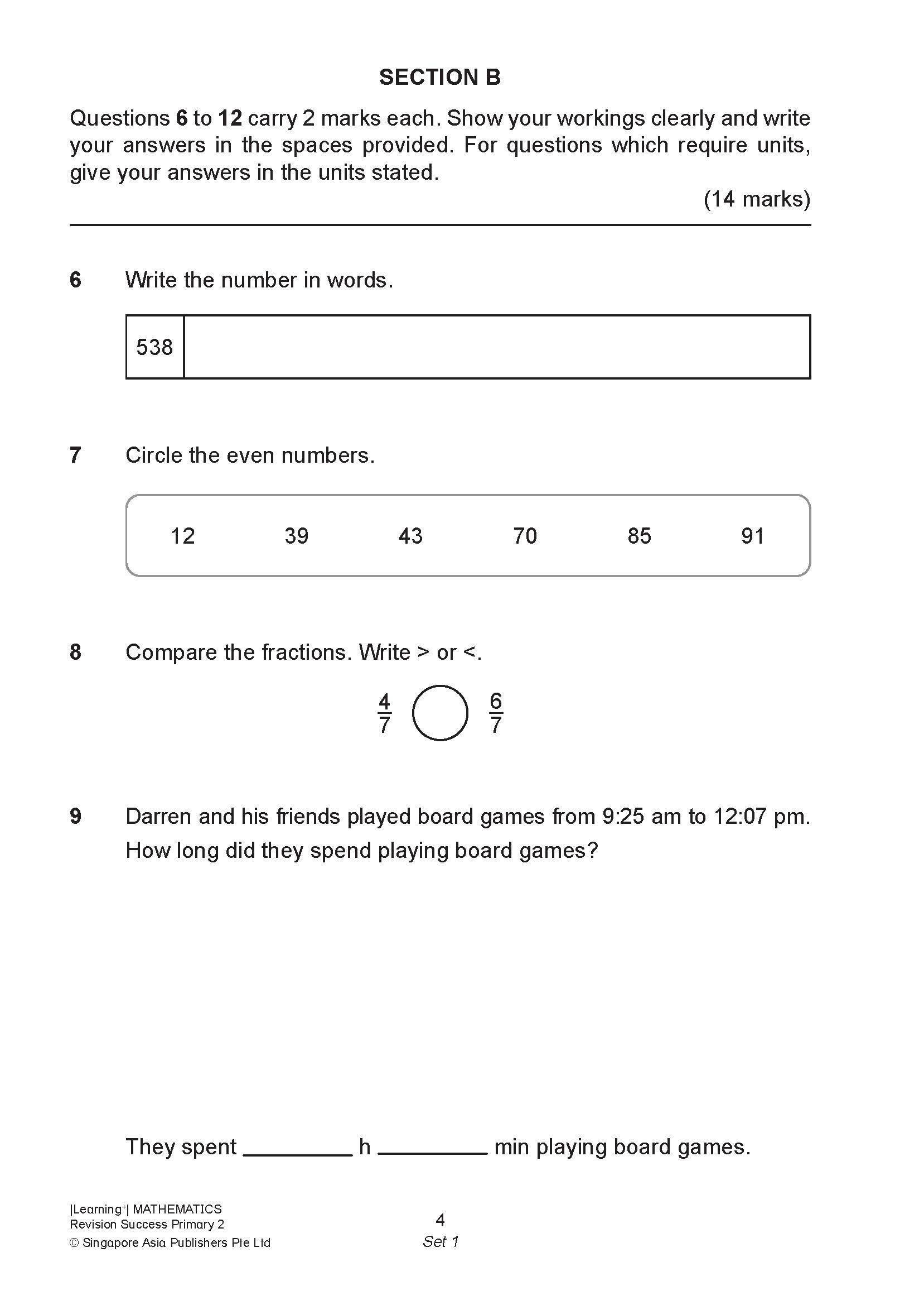 LEARNING+ MATHEMATICS Revision SUCCESS Primary 2
