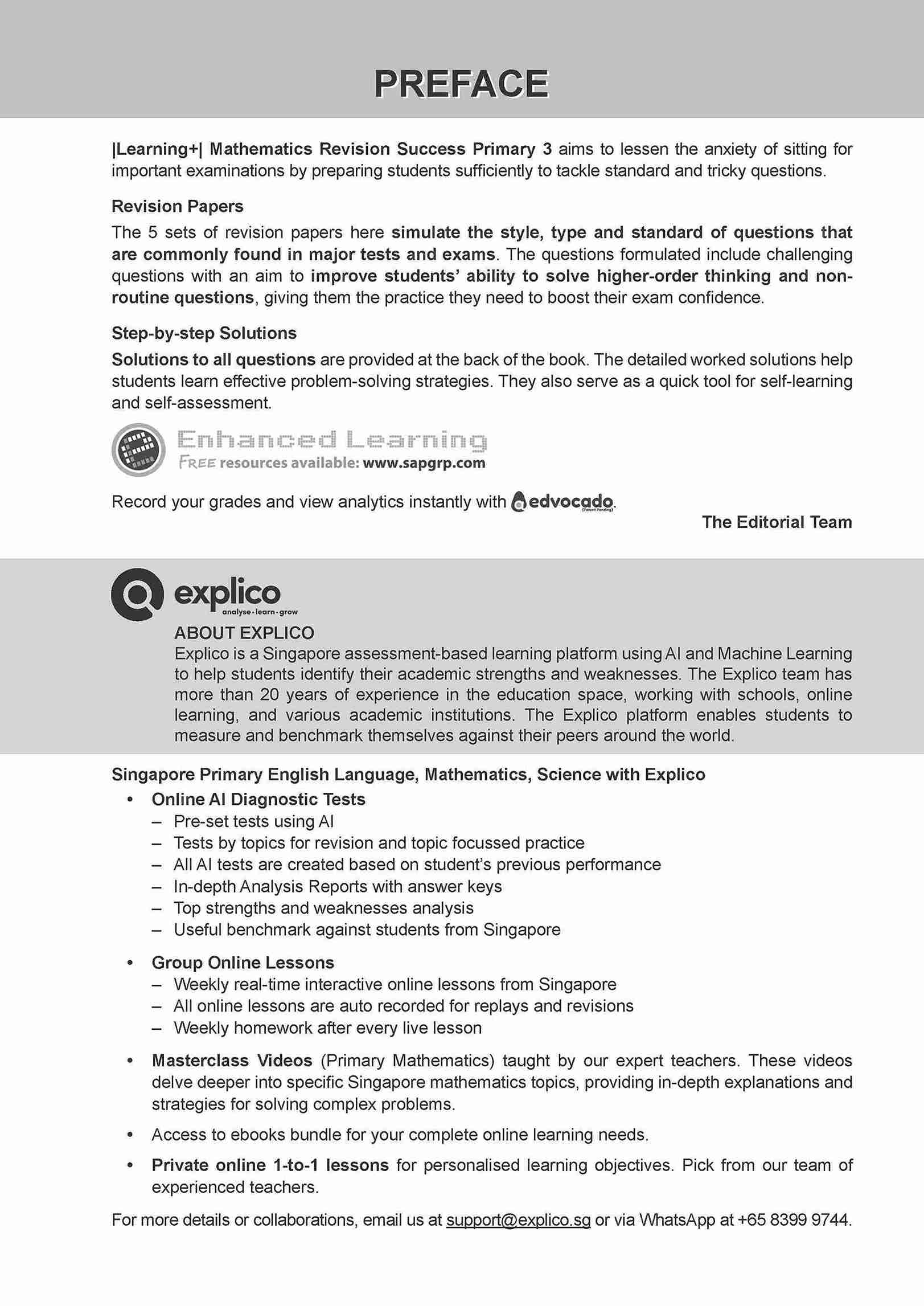 LEARNING+ MATHEMATICS Revision SUCCESS Primary 3