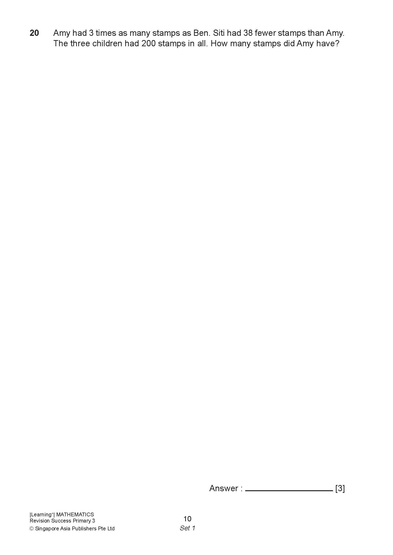 LEARNING+ MATHEMATICS Revision SUCCESS Primary 3