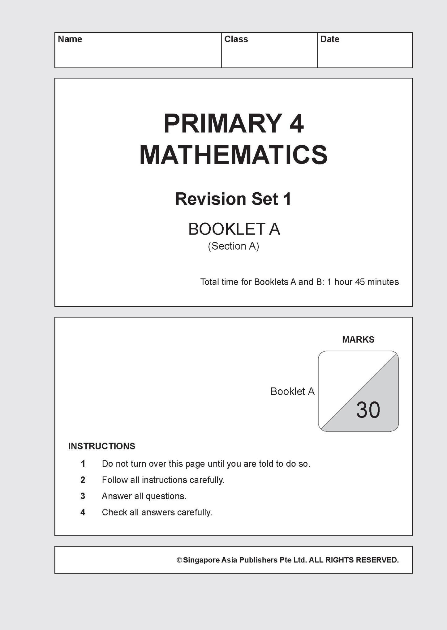 LEARNING+ MATHEMATICS Revision SUCCESS Primary 4