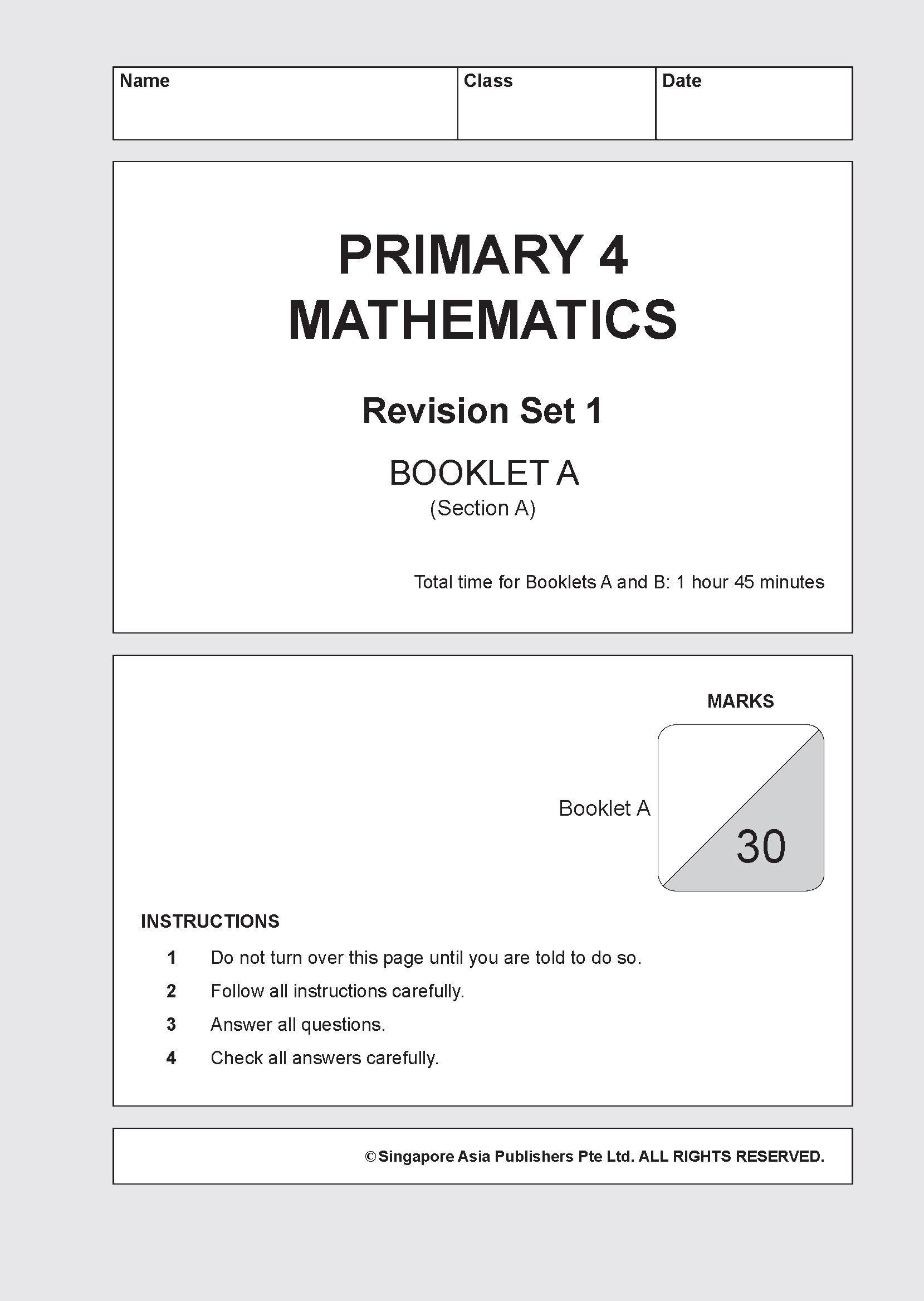 LEARNING+ MATHEMATICS Revision SUCCESS Primary 4