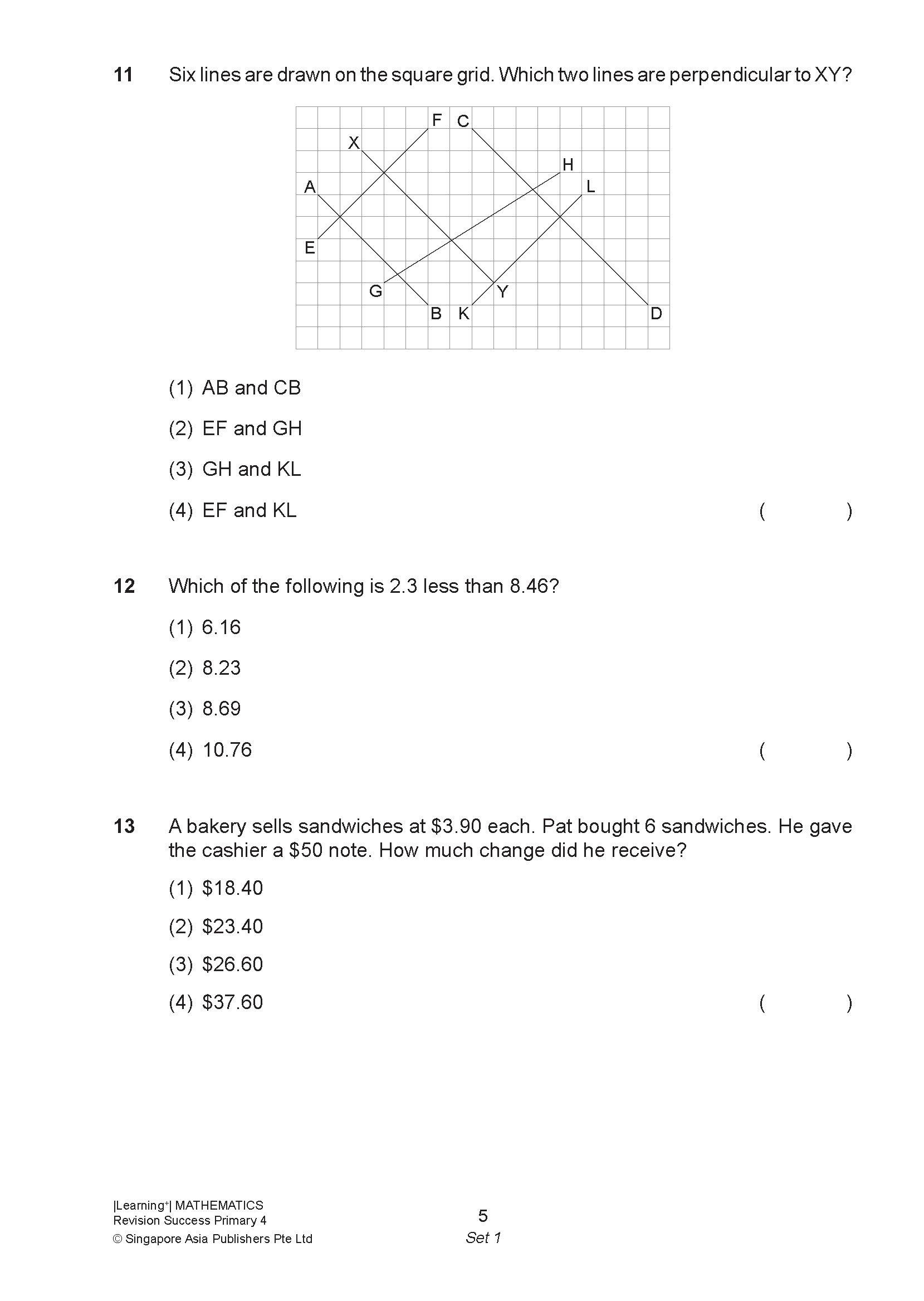 LEARNING+ MATHEMATICS Revision SUCCESS Primary 4