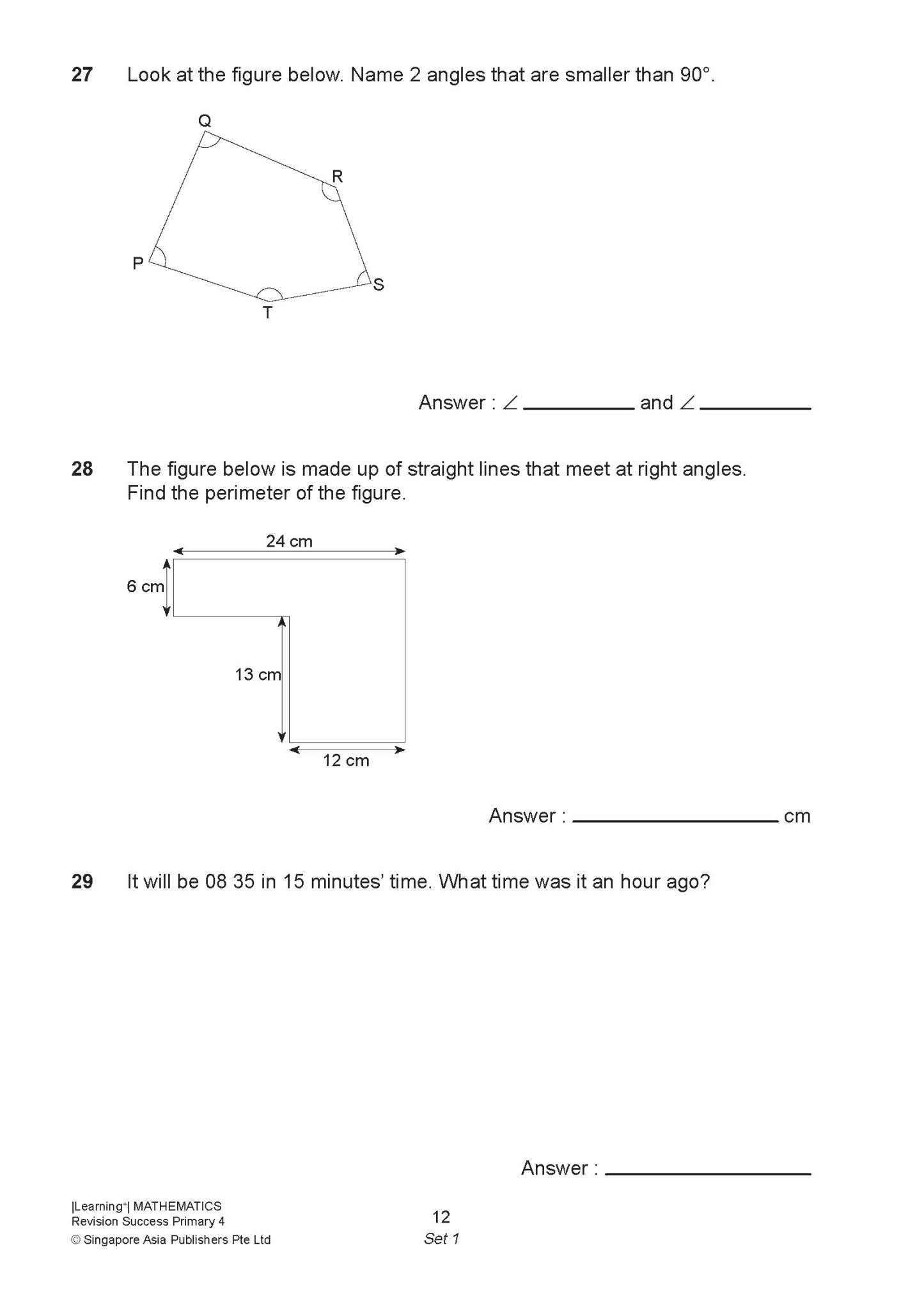 LEARNING+ MATHEMATICS Revision SUCCESS Primary 4