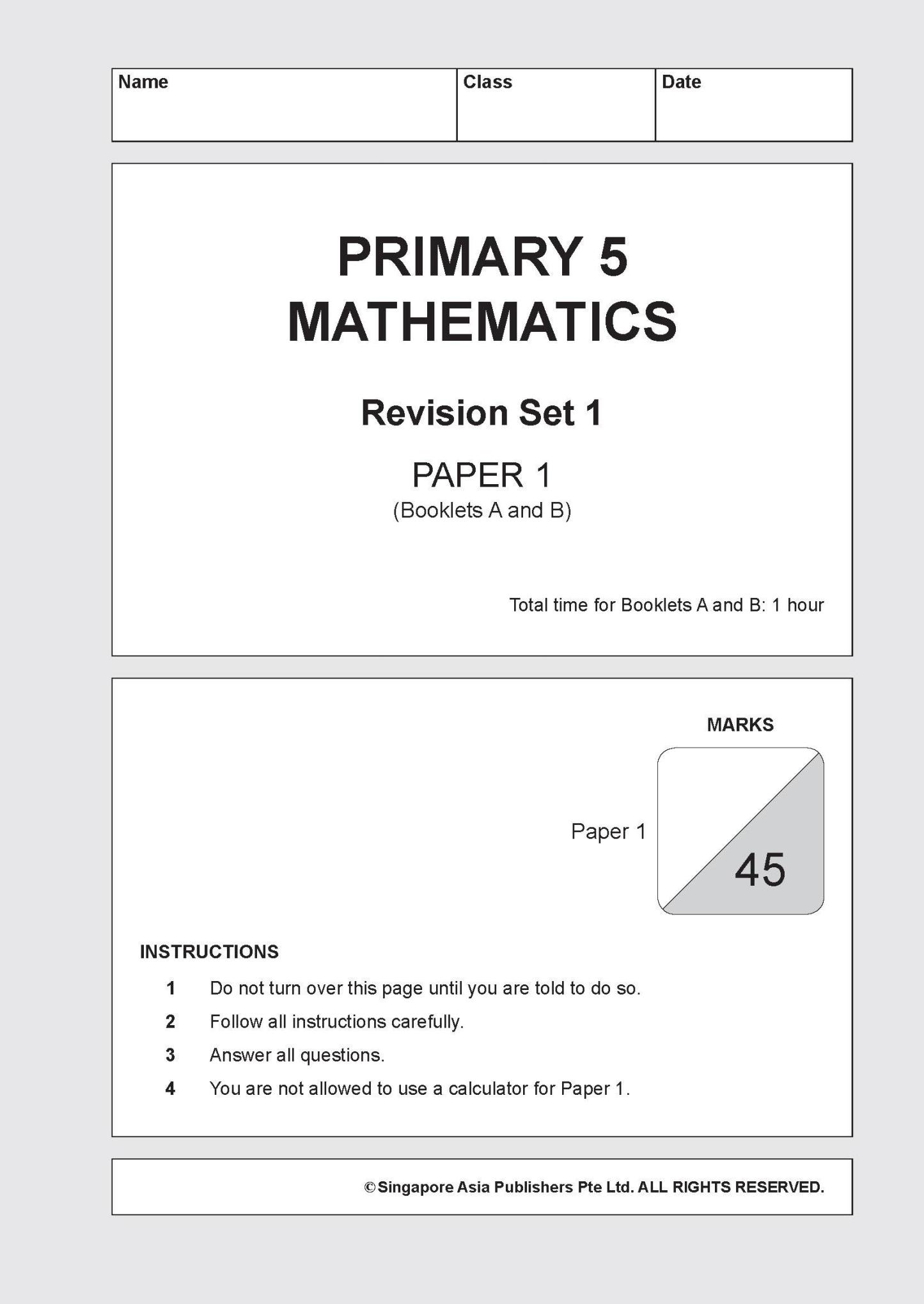 LEARNING+ MATHEMATICS Revision SUCCESS Primary 5