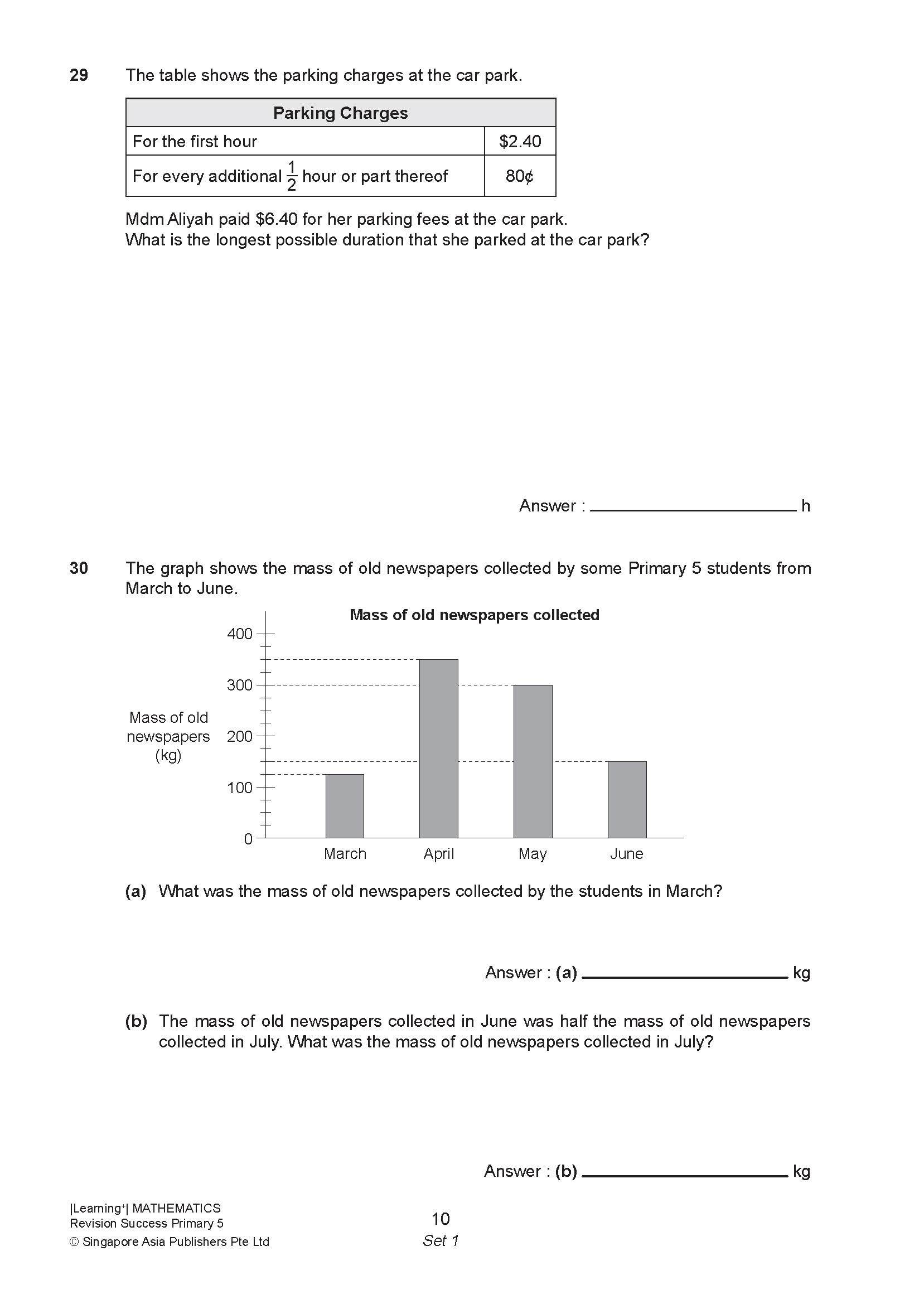LEARNING+ MATHEMATICS Revision SUCCESS Primary 5