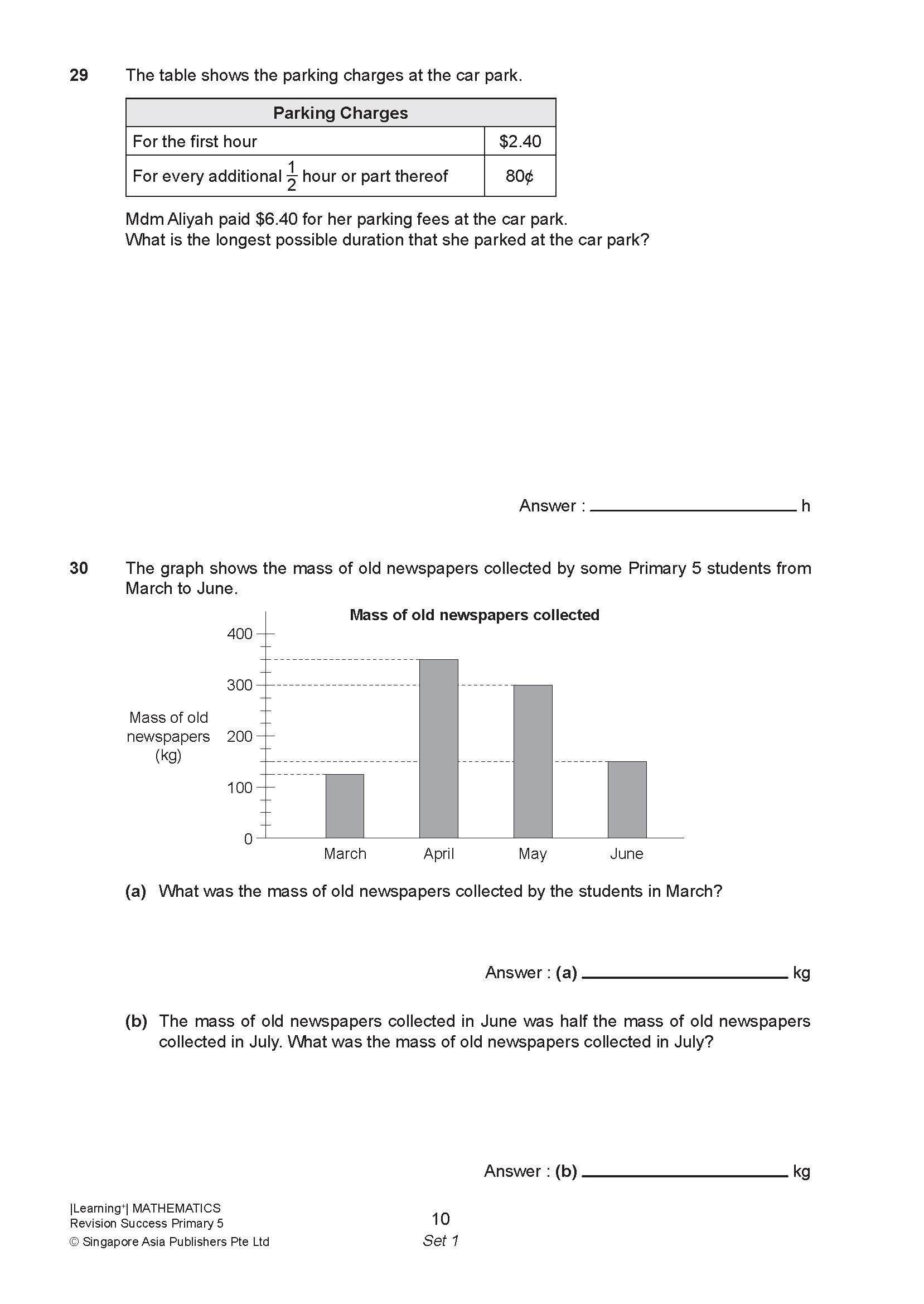 LEARNING+ MATHEMATICS Revision SUCCESS Primary 5