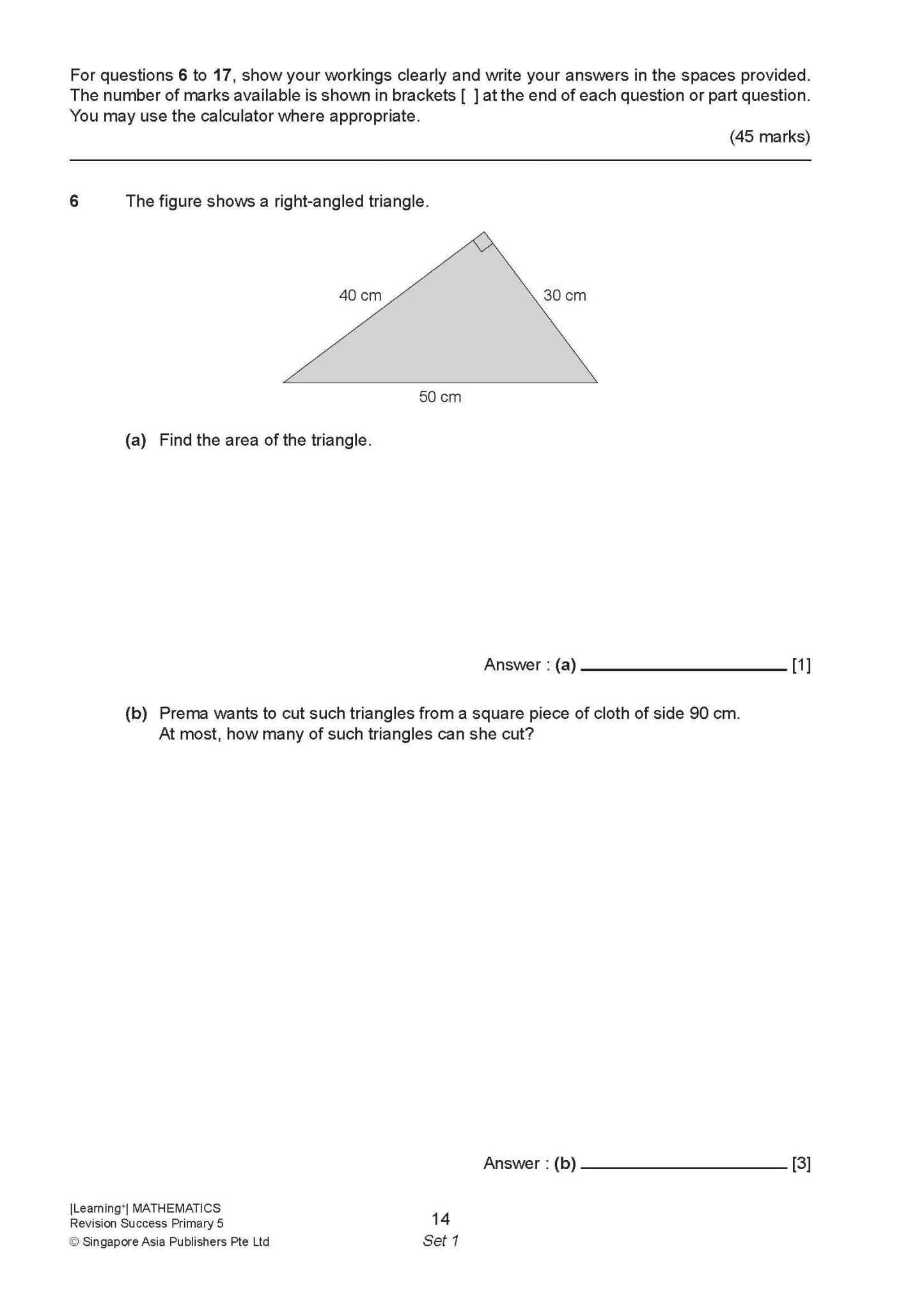 LEARNING+ MATHEMATICS Revision SUCCESS Primary 5