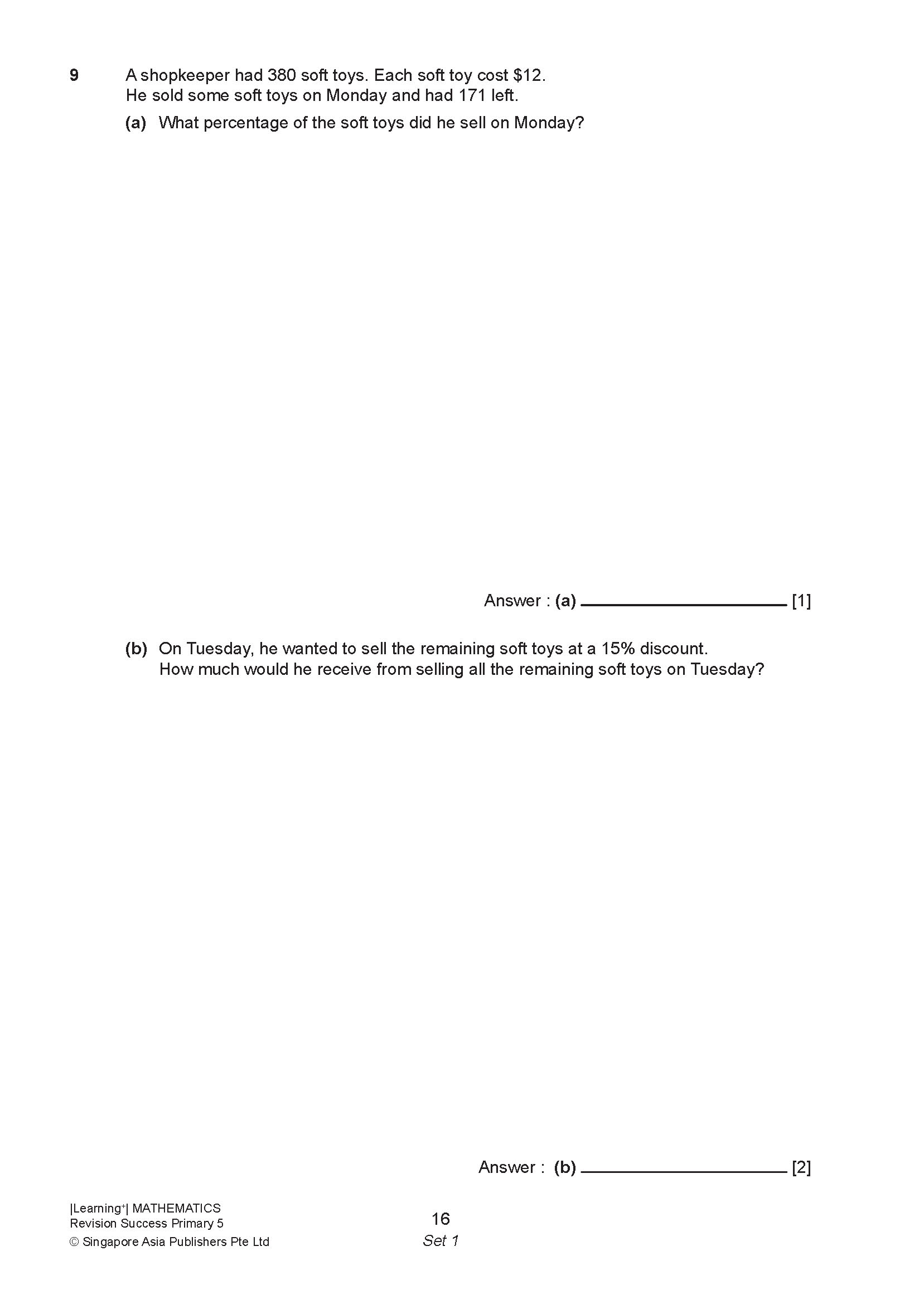 LEARNING+ MATHEMATICS Revision SUCCESS Primary 5