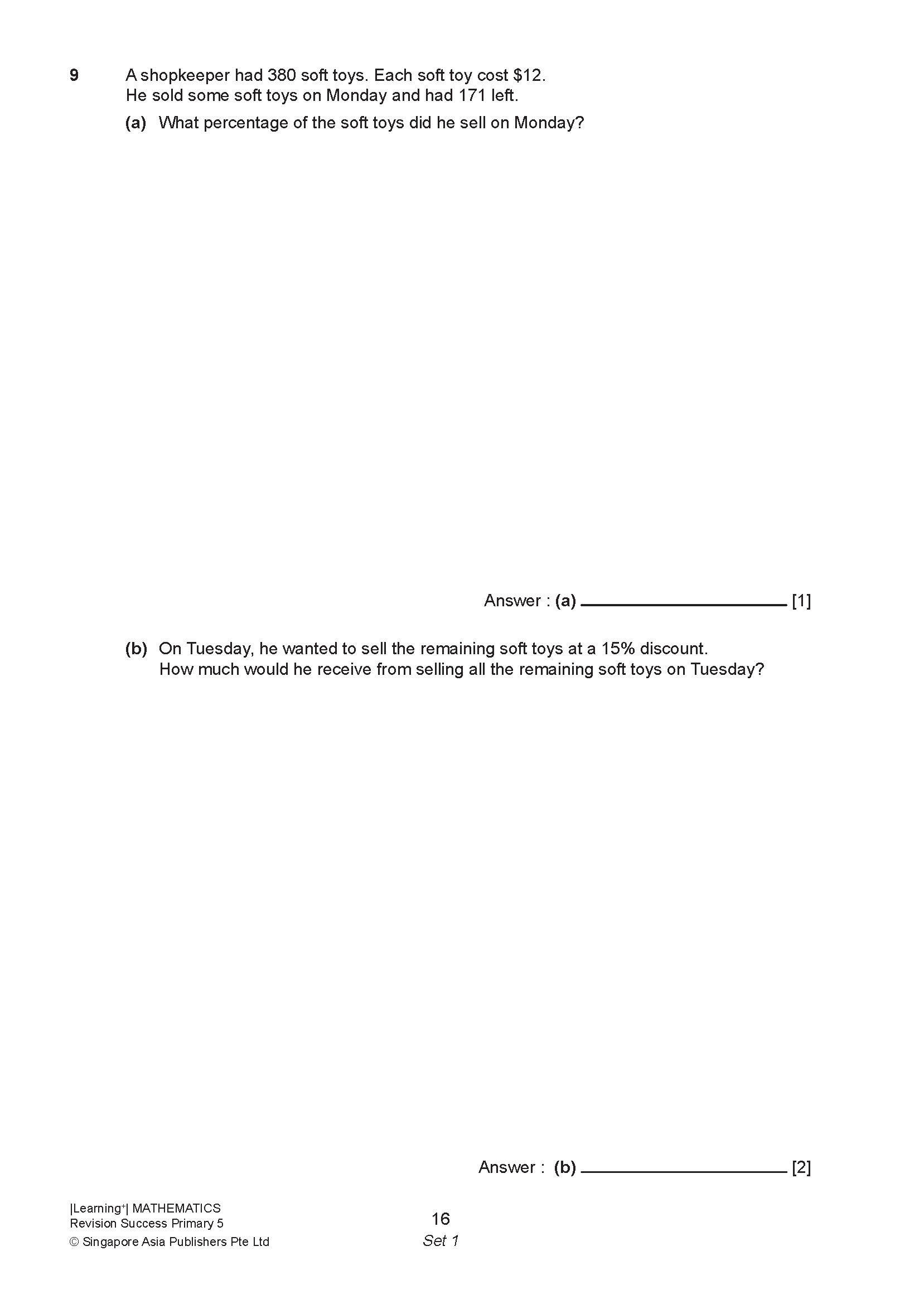 LEARNING+ MATHEMATICS Revision SUCCESS Primary 5