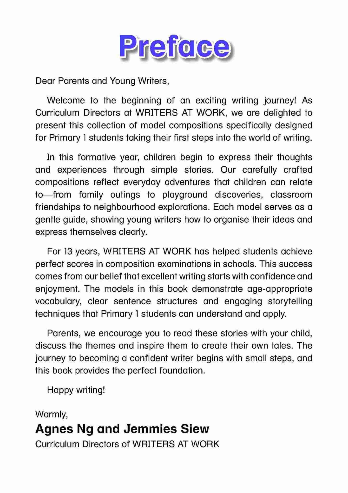 FULL MARKS IS POSSIBLE Model Compositions Primary 1