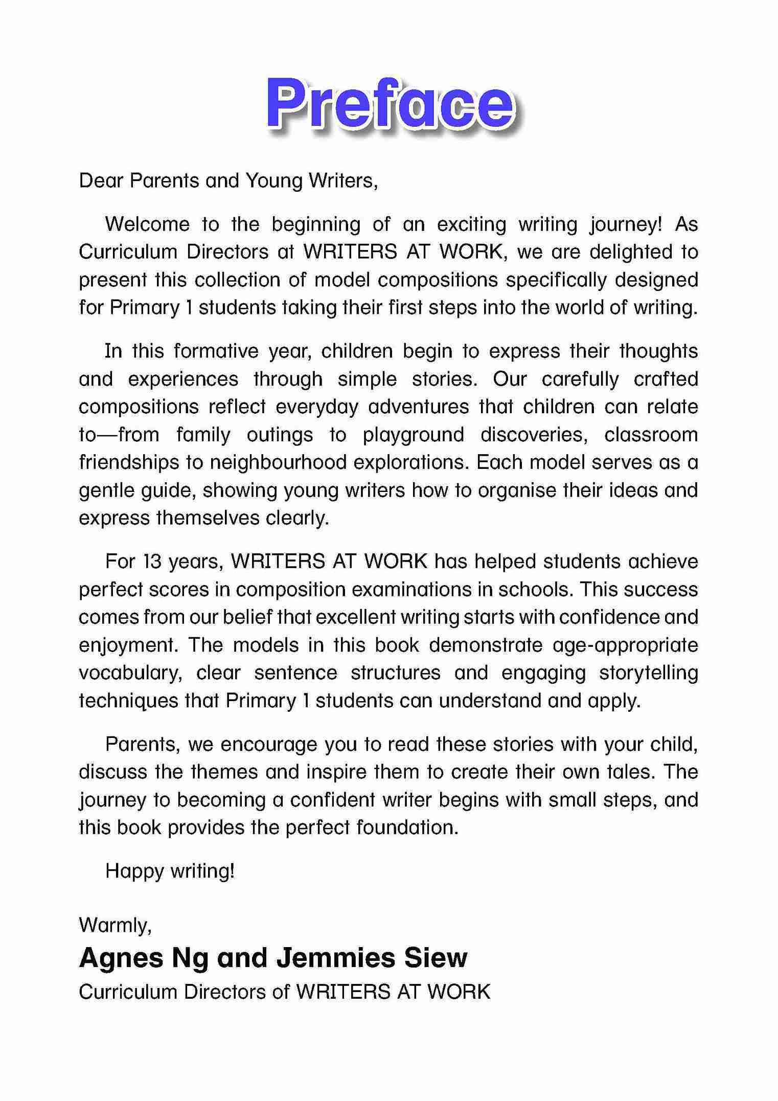 FULL MARKS IS POSSIBLE Model Compositions Primary 1