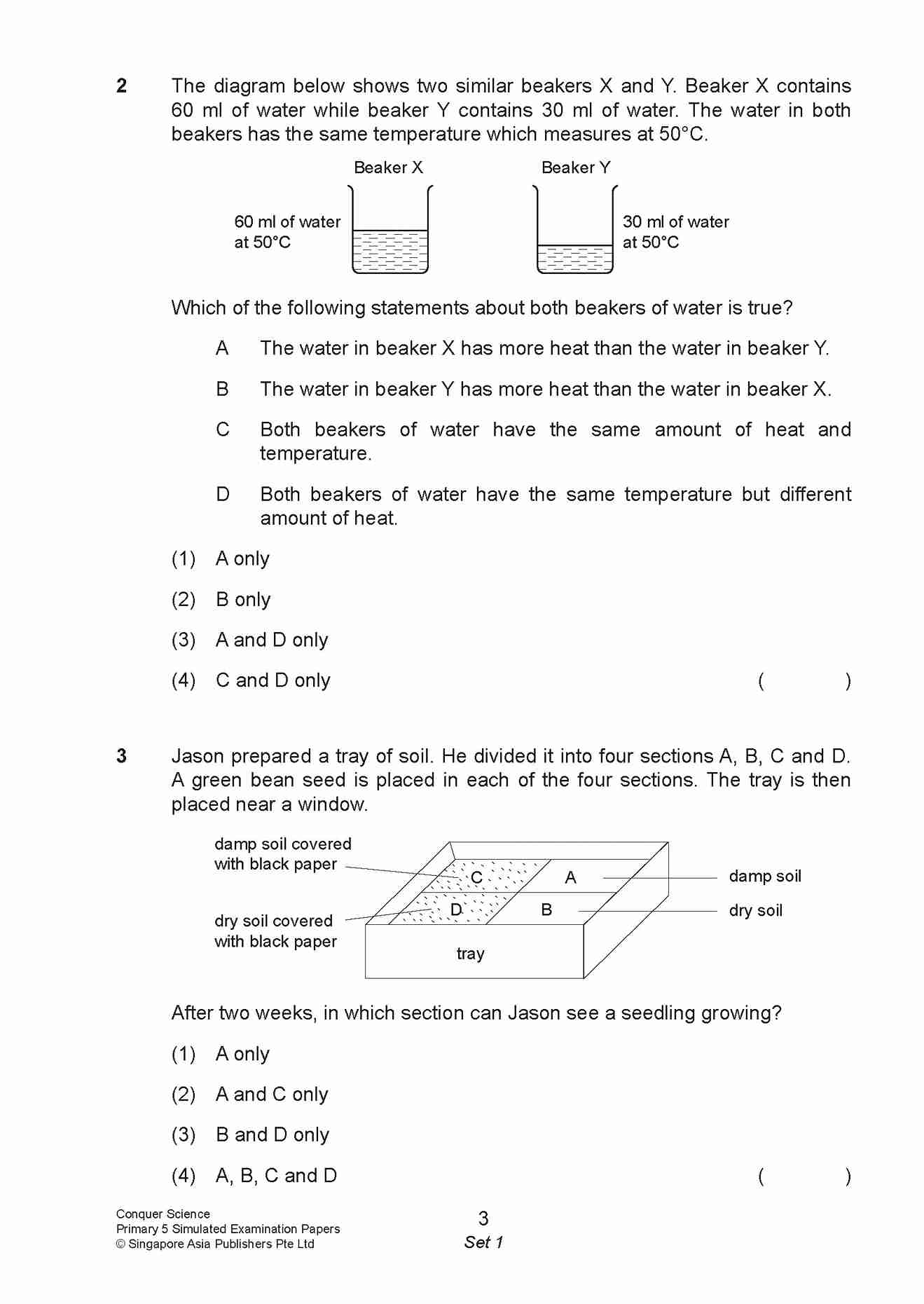 Conquer Science Primary 5 – Simulated Examination Papers