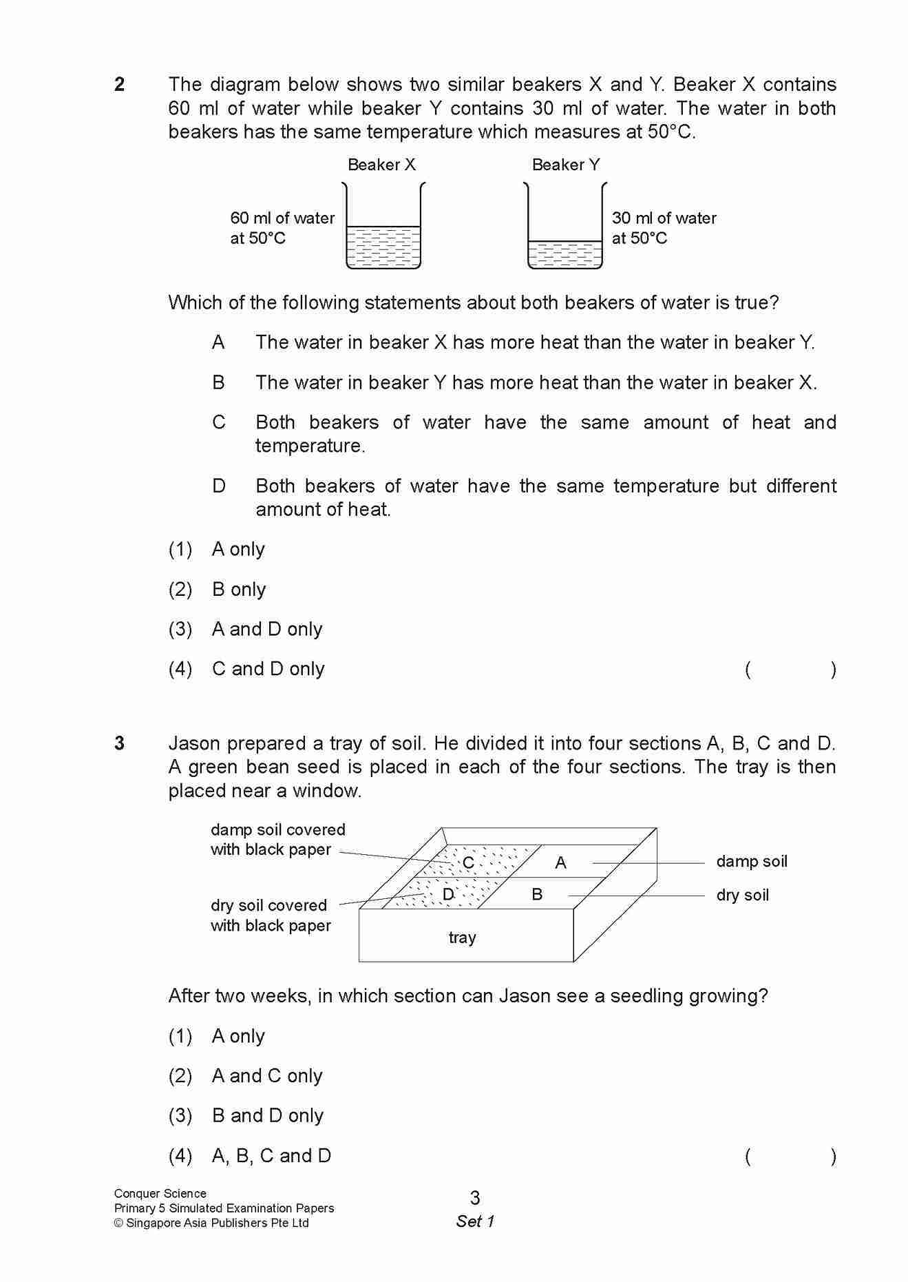 Conquer Science Primary 5 – Simulated Examination Papers