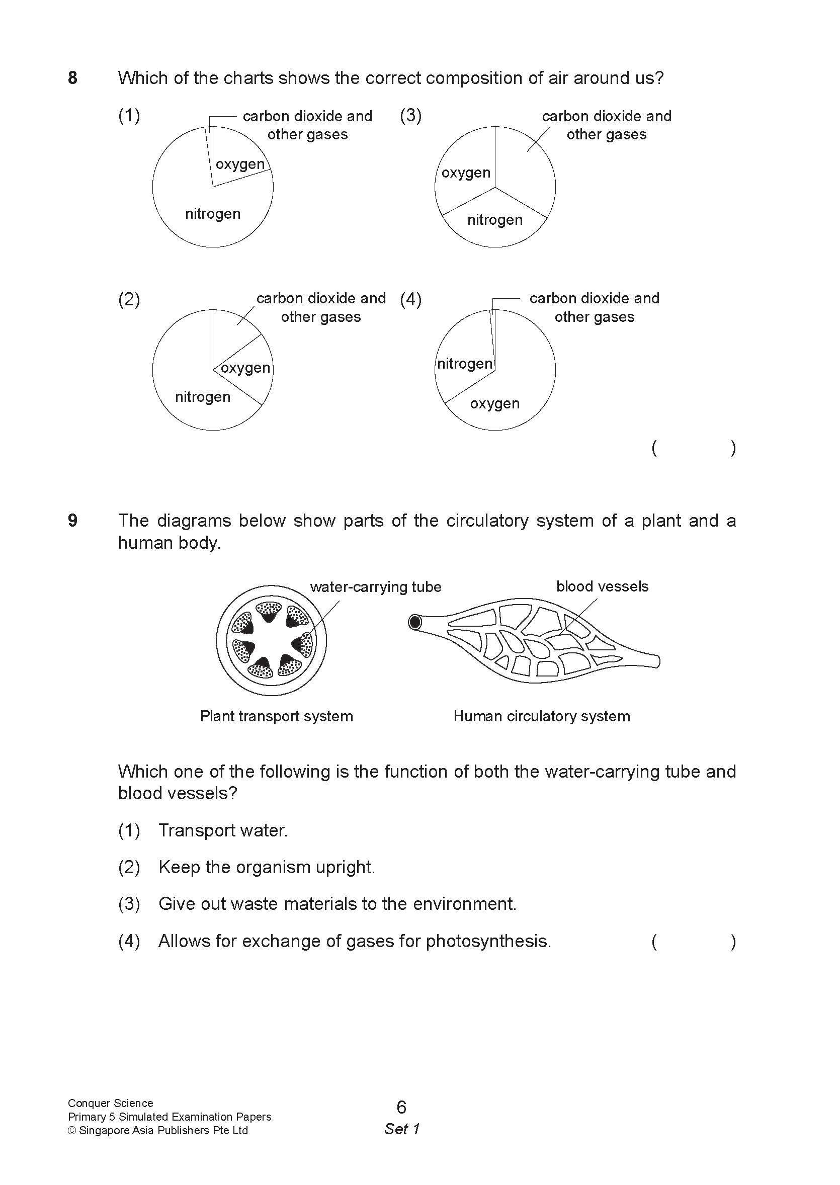 Conquer Science Primary 5 – Simulated Examination Papers