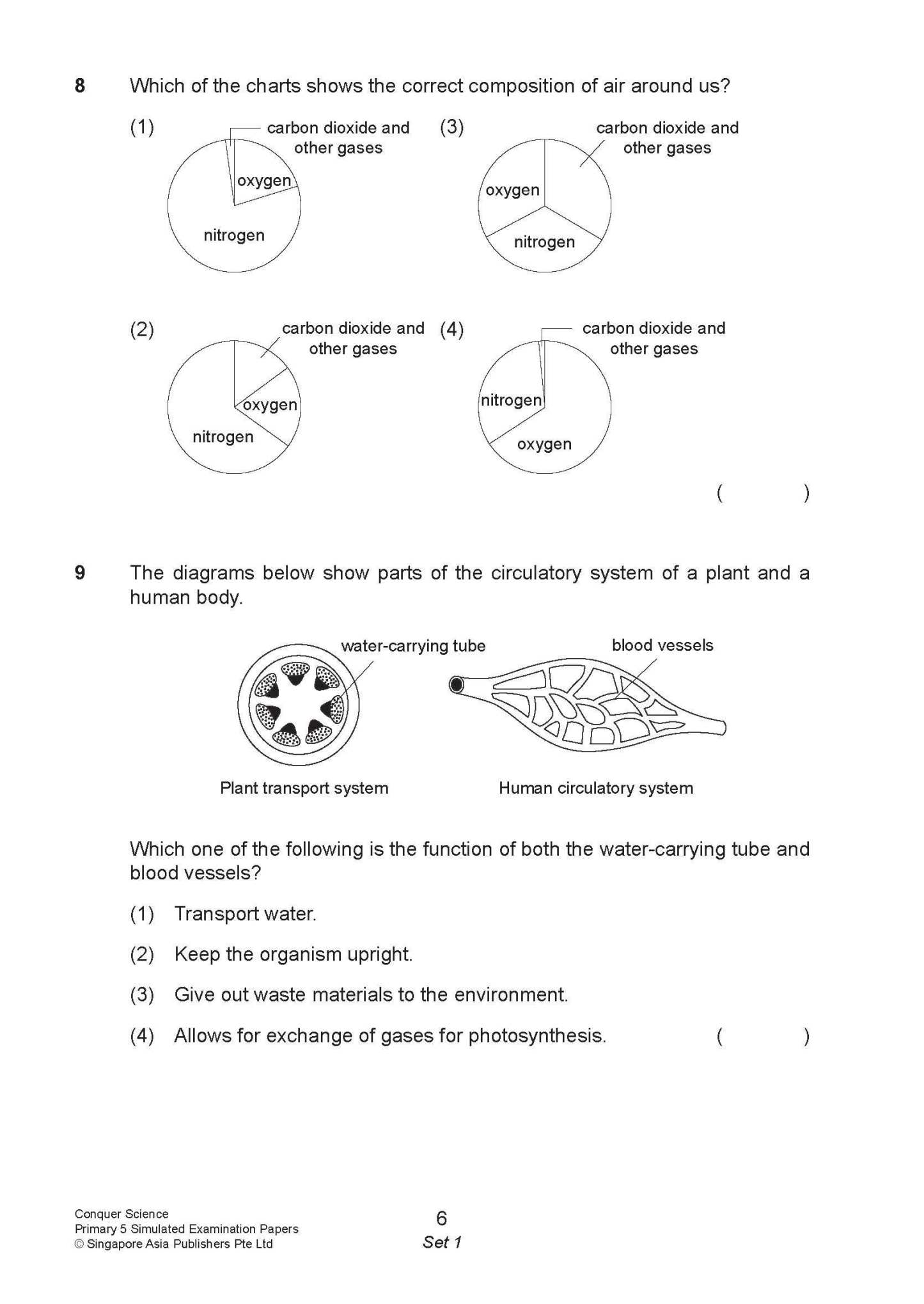 Conquer Science Primary 5 – Simulated Examination Papers