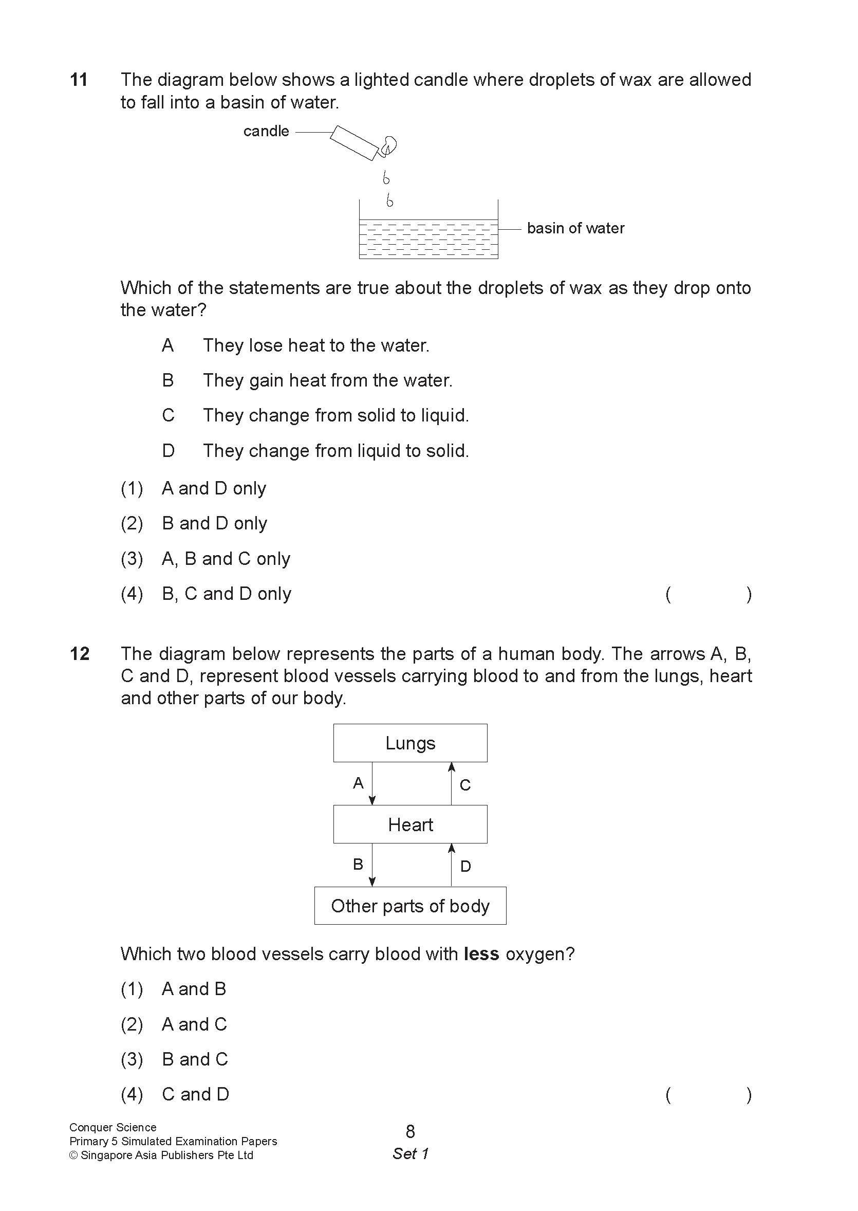 Conquer Science Primary 5 – Simulated Examination Papers
