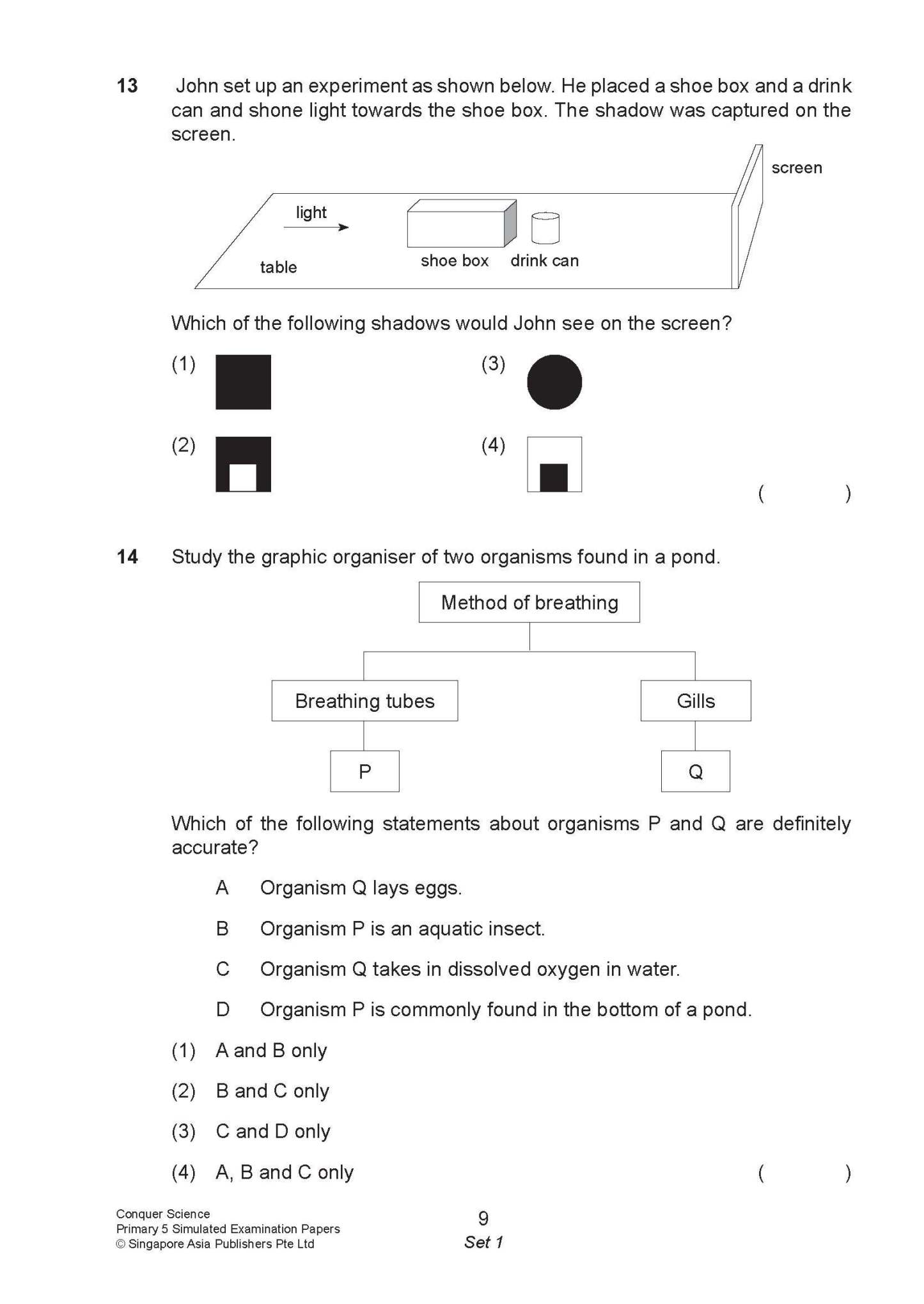 Conquer Science Primary 5 – Simulated Examination Papers