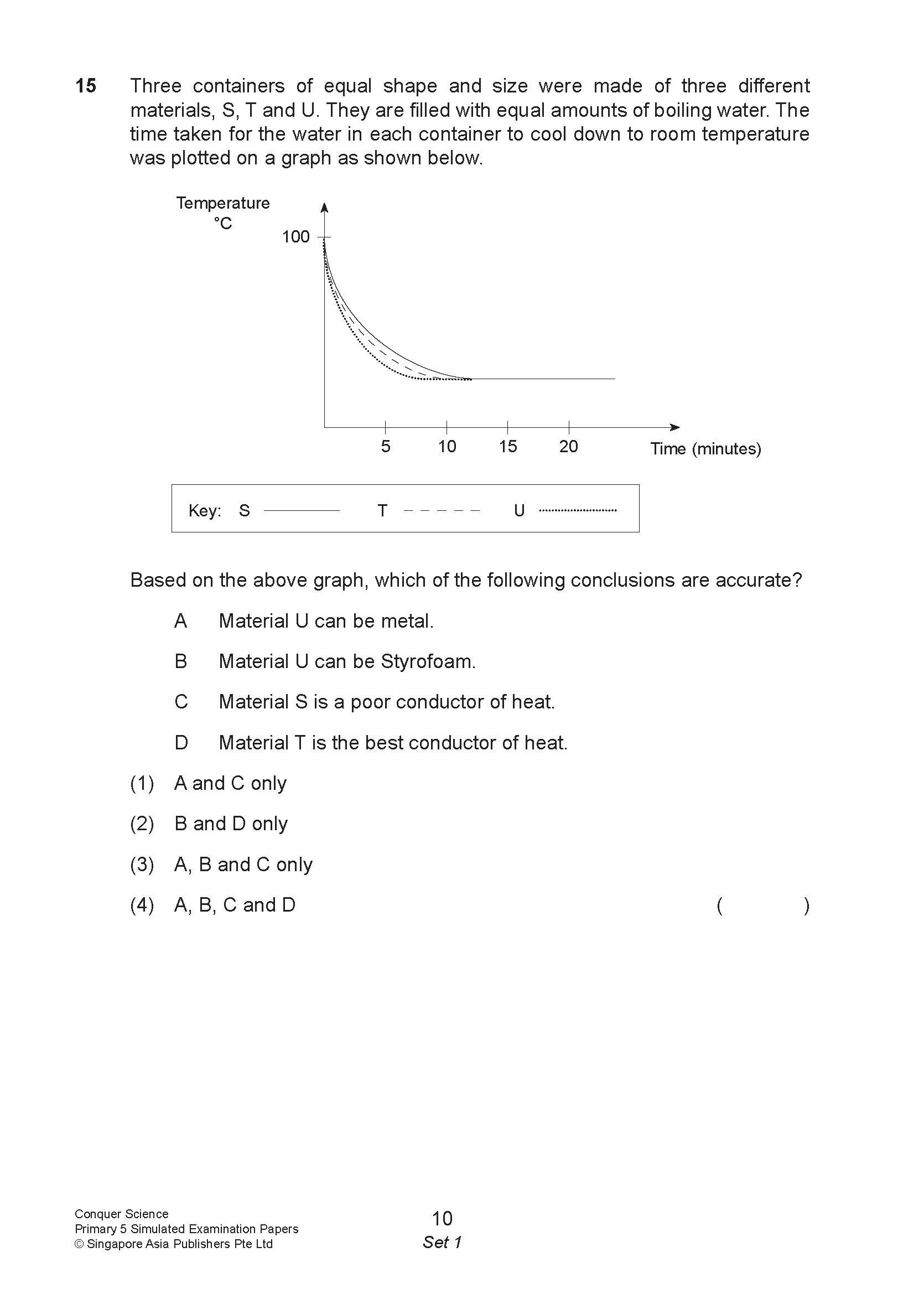 Conquer Science Primary 5 – Simulated Examination Papers