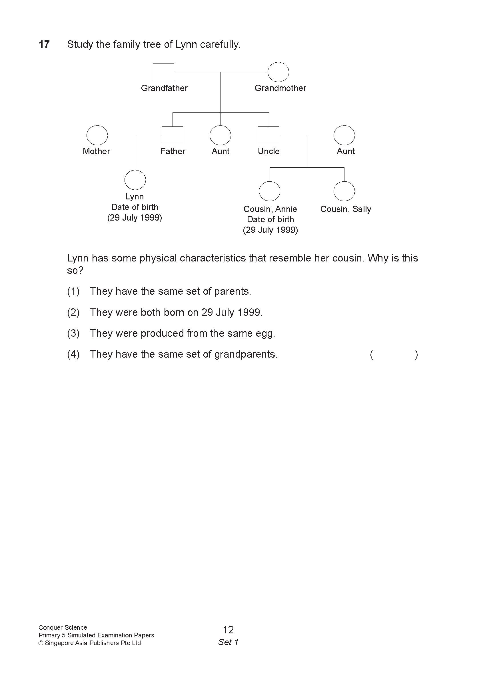 Conquer Science Primary 5 – Simulated Examination Papers