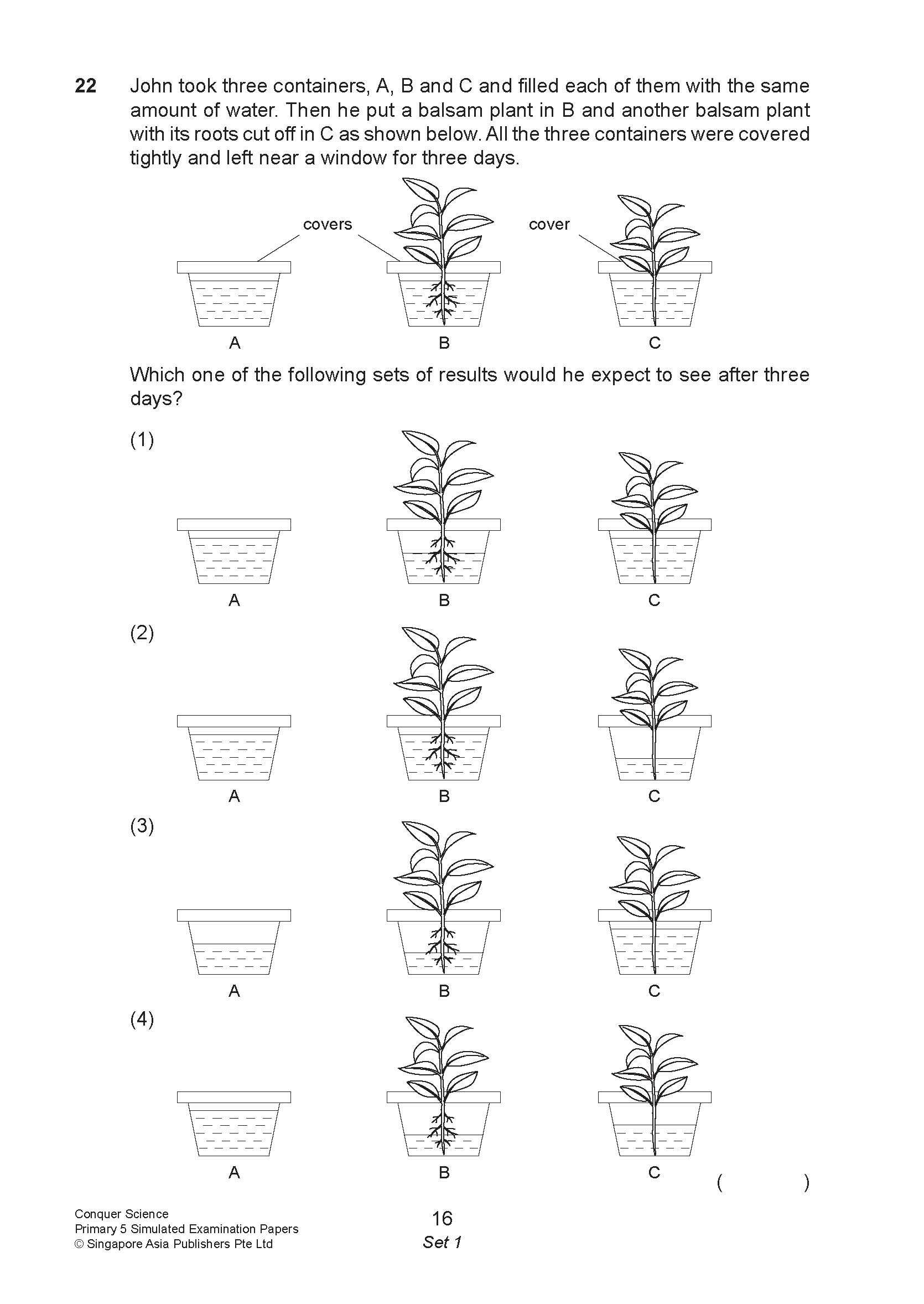 Conquer Science Primary 5 – Simulated Examination Papers