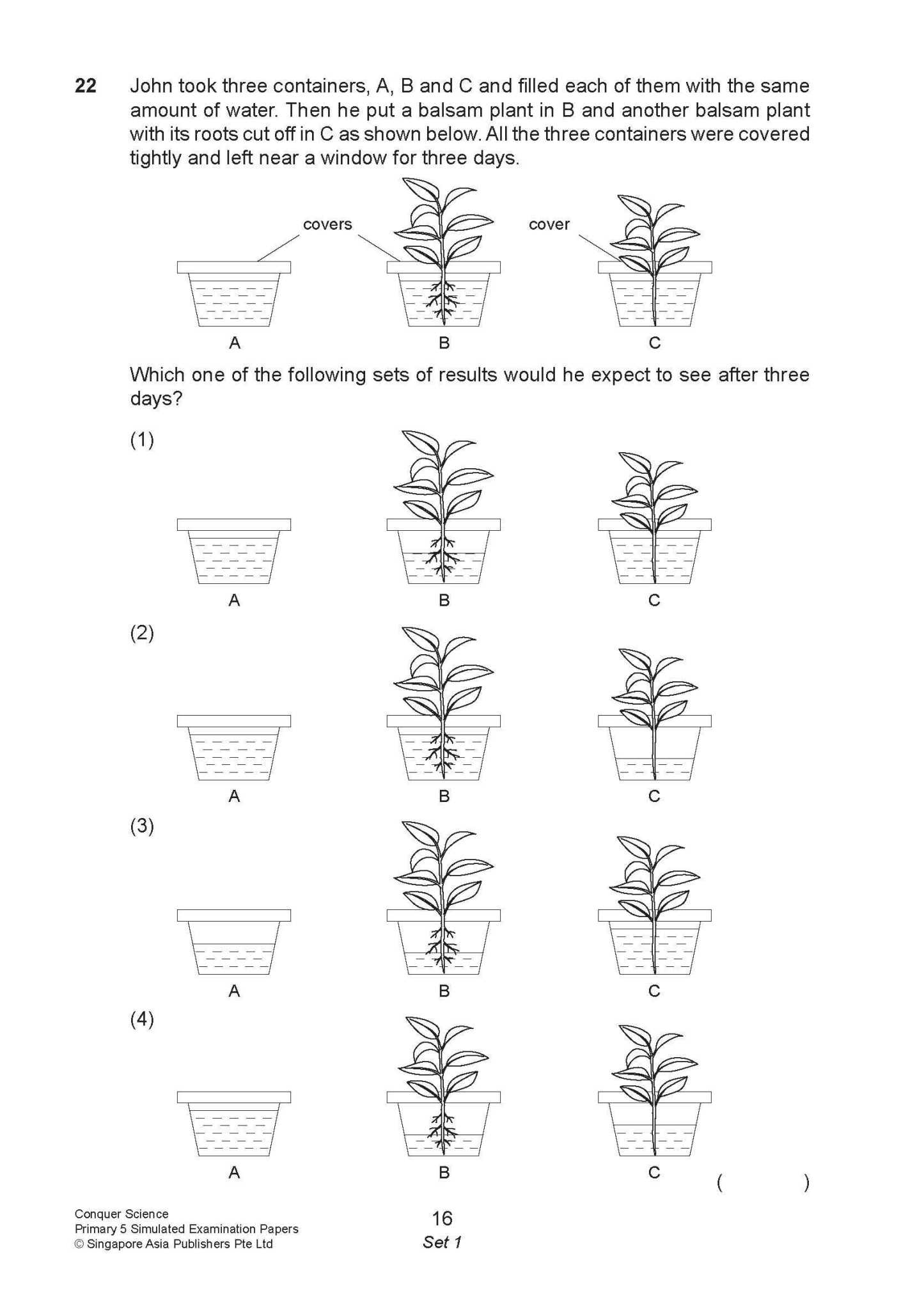 Conquer Science Primary 5 – Simulated Examination Papers
