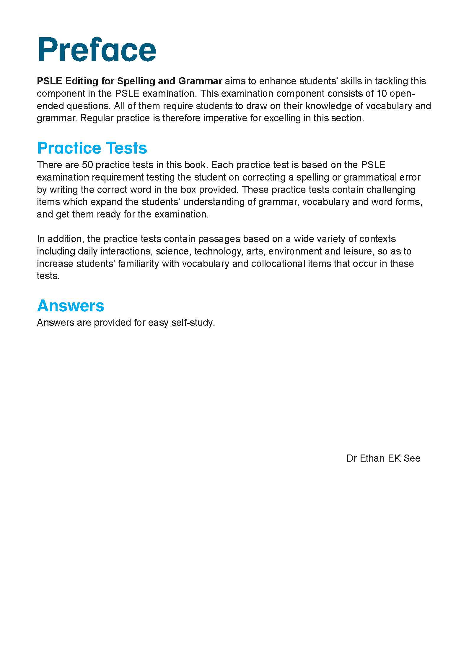 LEARNING+ PSLE ENGLISH LANGUAGE EDITING for Spelling and Grammar Primary 6