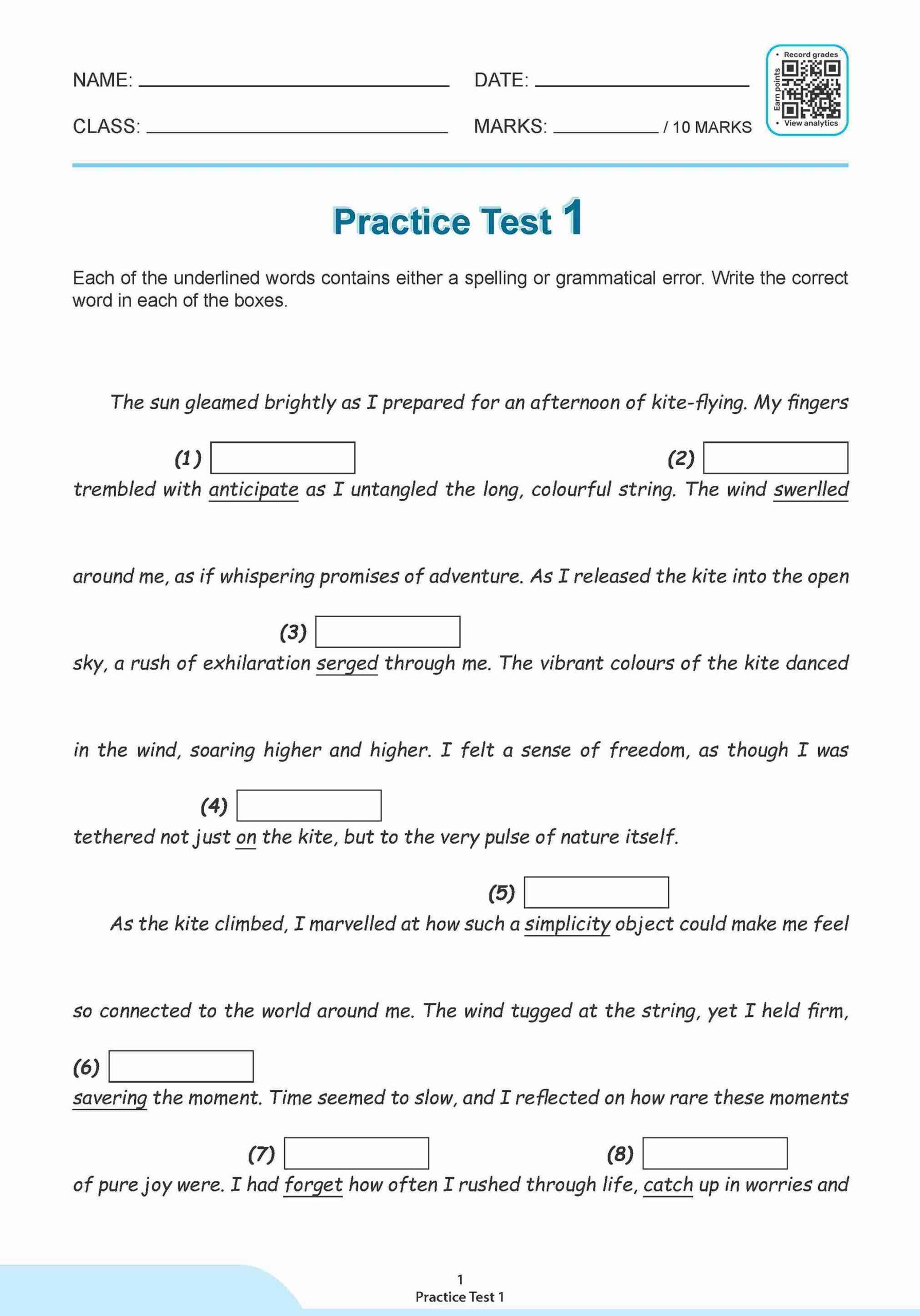 LEARNING+ PSLE ENGLISH LANGUAGE EDITING for Spelling and Grammar Primary 6
