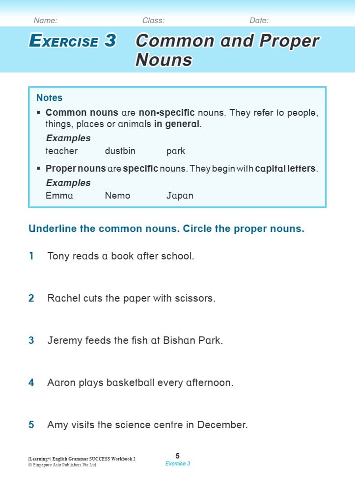 Learning English Grammar by the Week Workbook 2