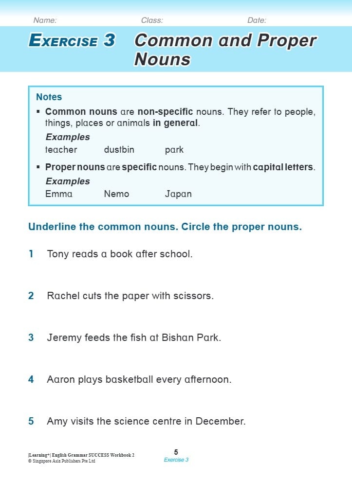 Learning English Grammar by the Week Workbook 2