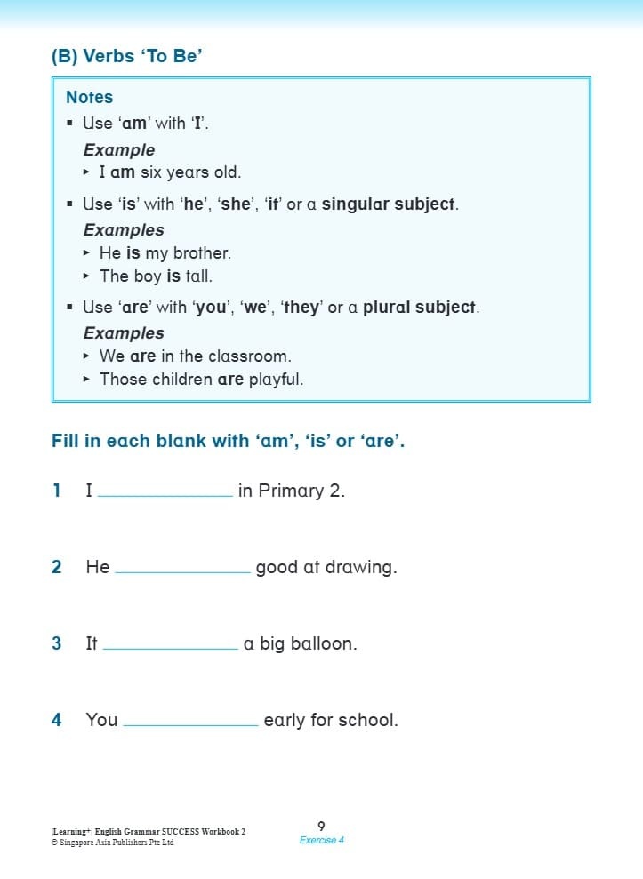 Learning English Grammar by the Week Workbook 2