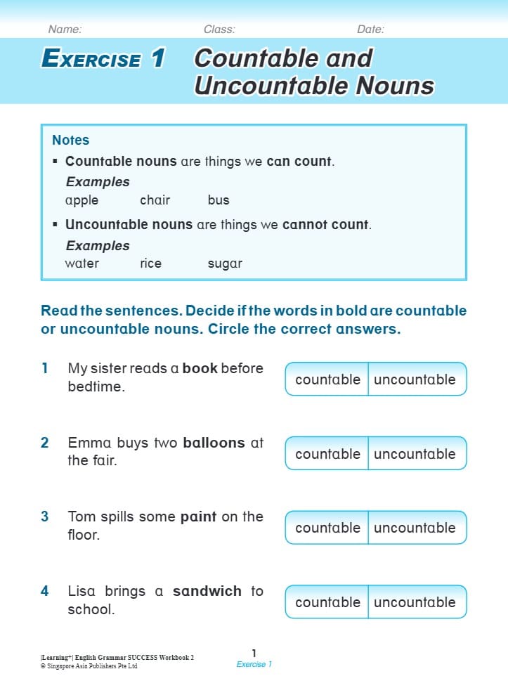 Learning English Grammar by the Week Workbook 2
